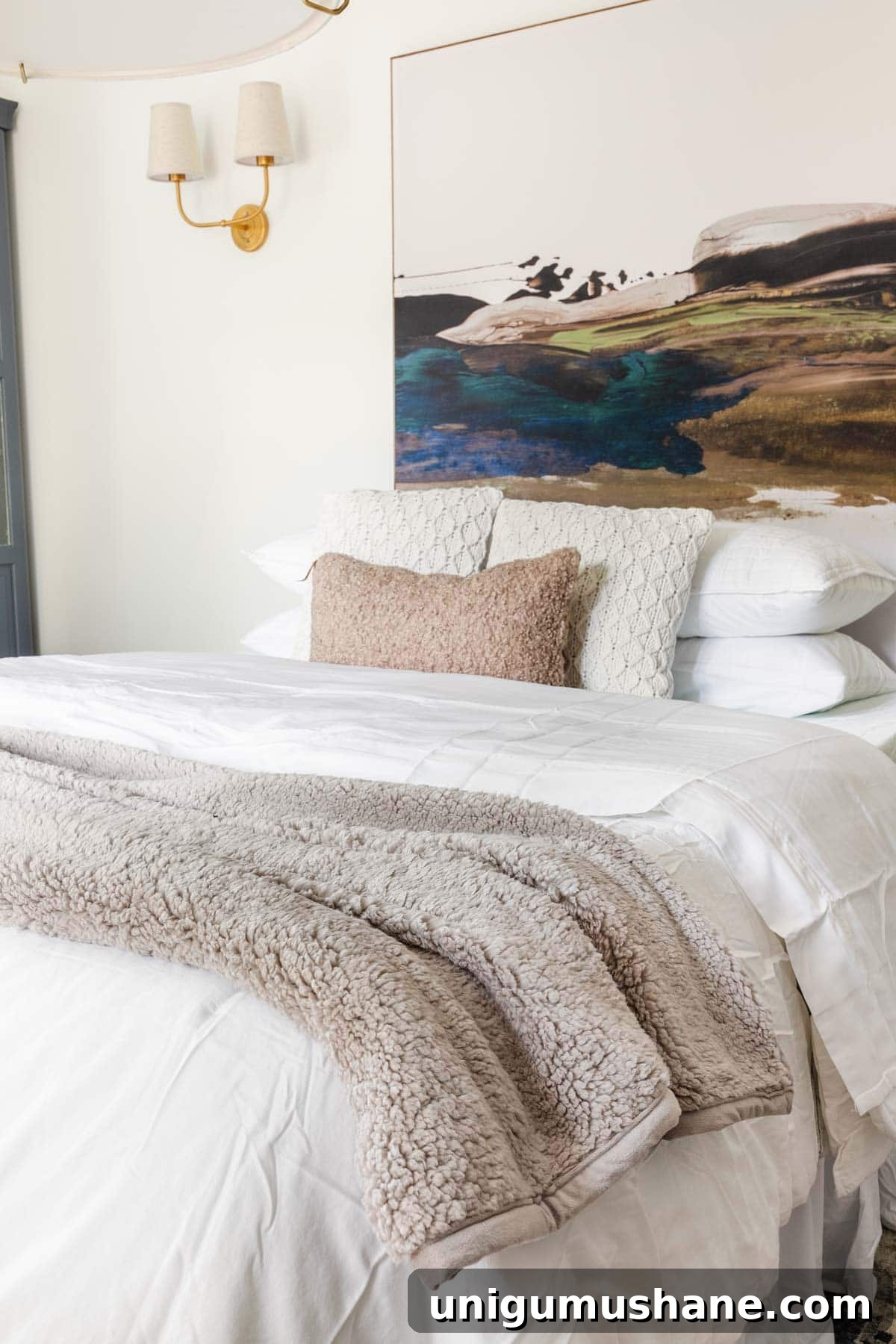 office guest room bed using tricks to make an air mattress comfortable