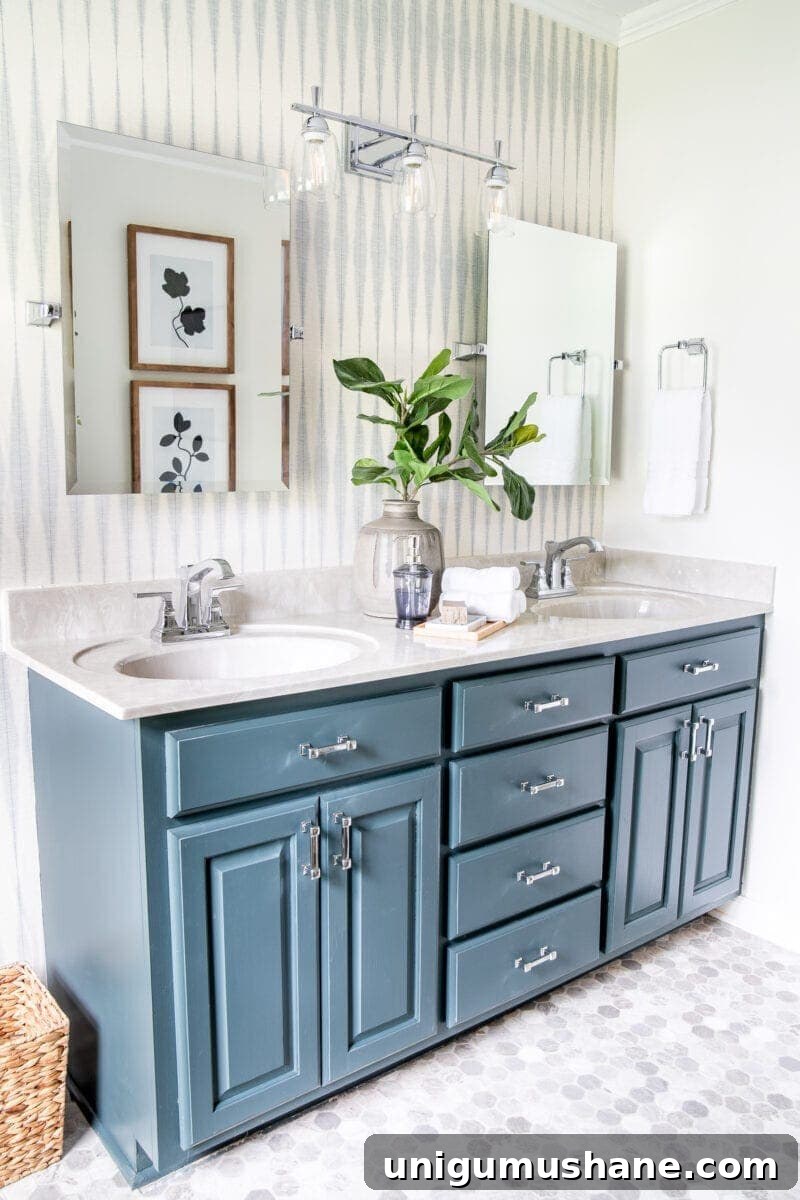 Modern-Vintage En Suite Bathroom Remodel Tour 4 bathroom refresh