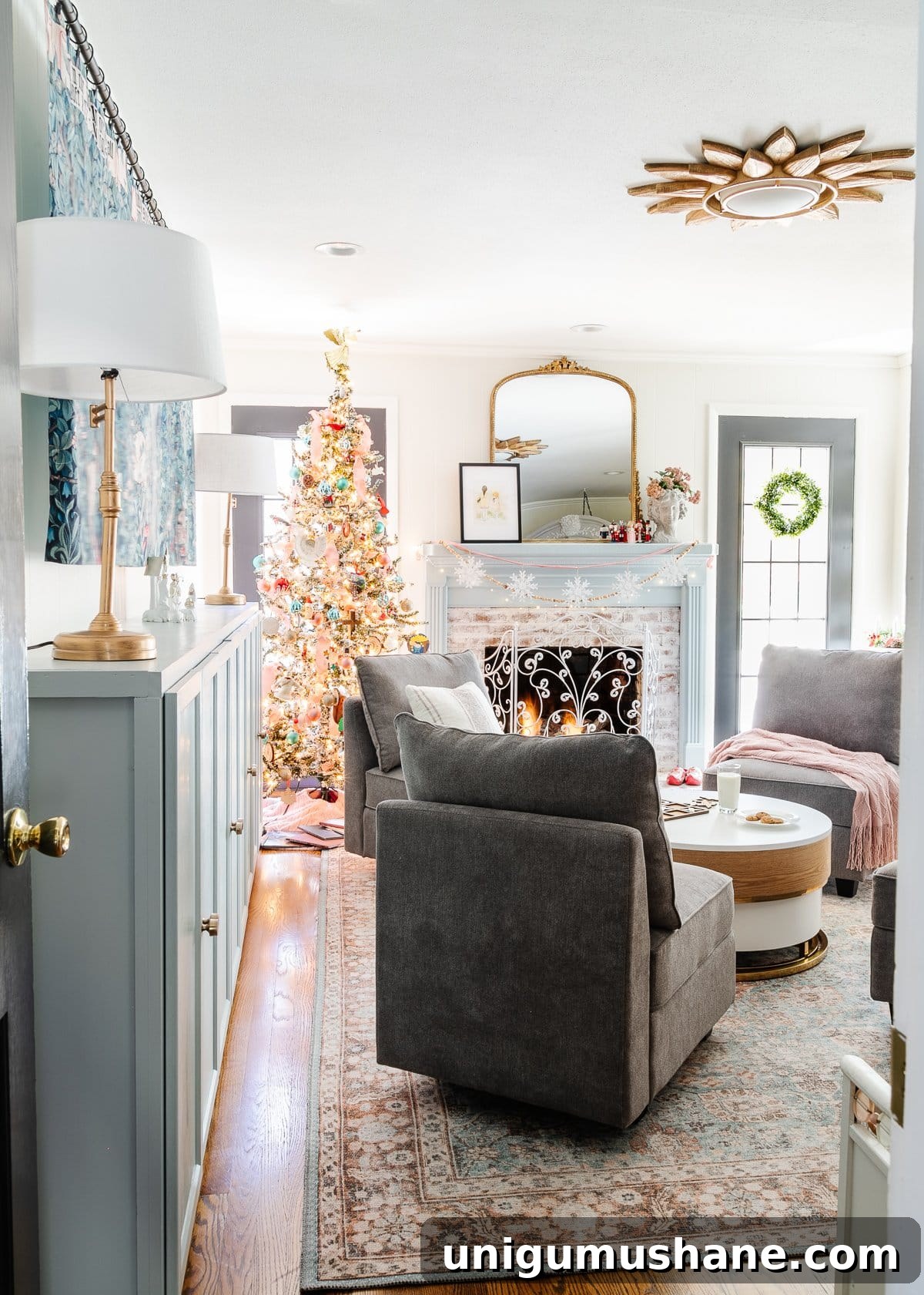 Holiday Housewalk 2021: Traditional Christmas Decorating Ideas 15 playroom Christmas decor with family Christmas tree handmade ornaments