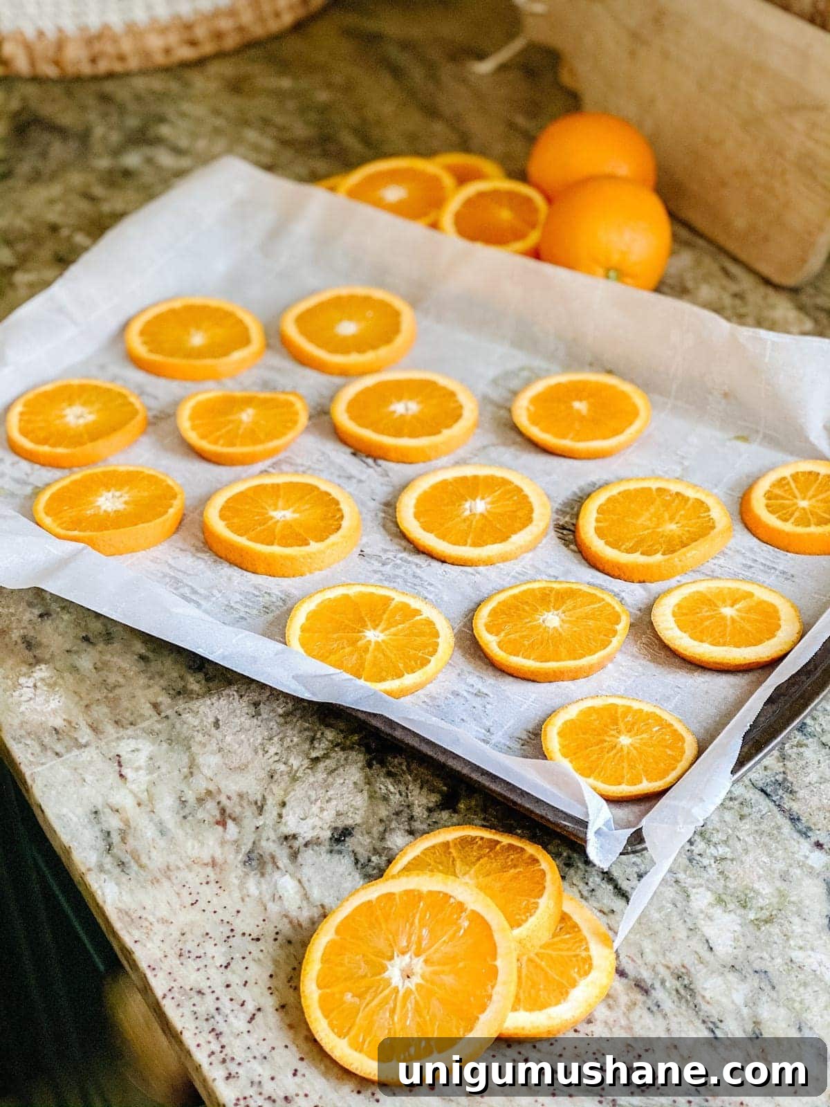 how to dry orange slices