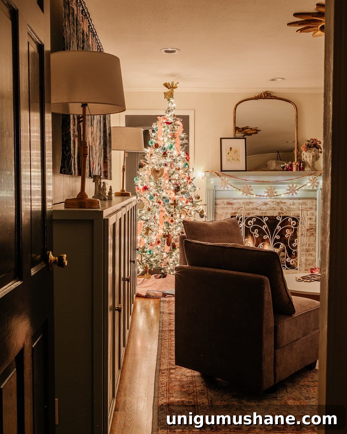 Christmas Candlelight Home Tour: Cozy Holiday Decor Ideas 18 Christmas playroom at night