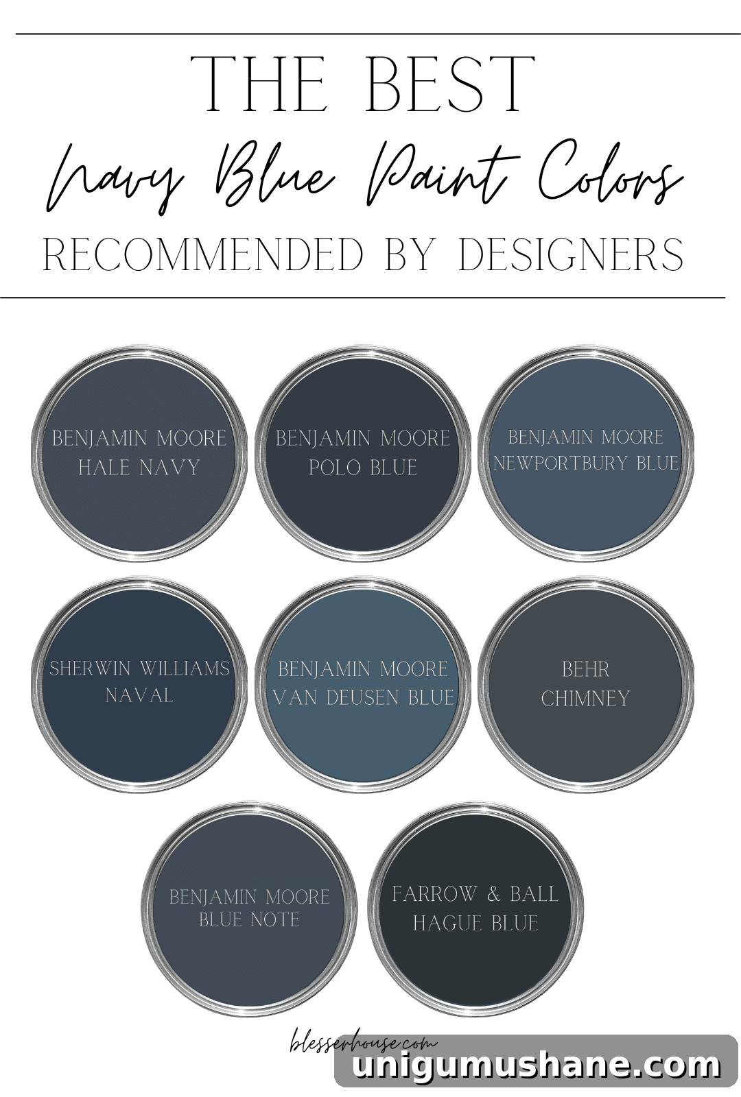 12 Sage Green Paint Colors for a Relaxing Room 18 Navy blue paint colors recommended by designers