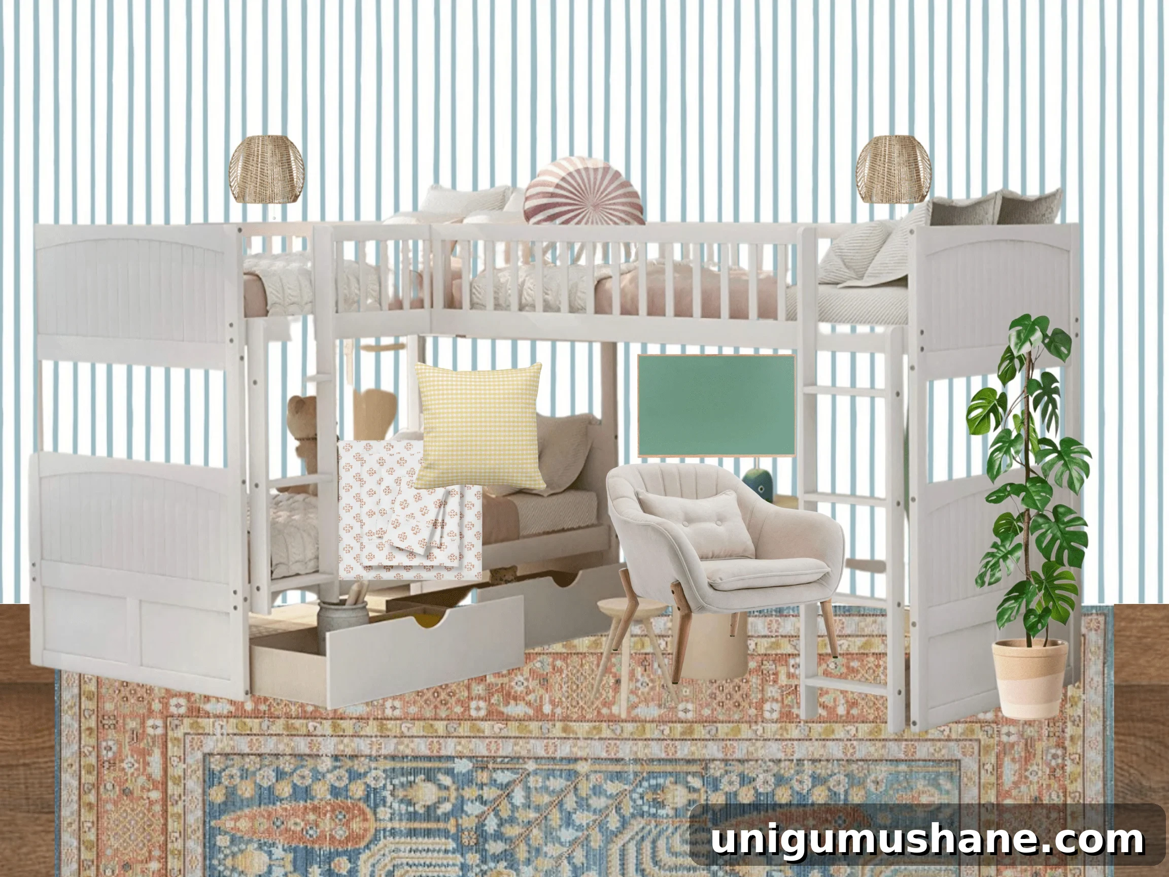 3 Stylish Shared Bedroom Ideas for Teenage Girls 4 teenage girl bedroom idea 1 - preppy eclectic