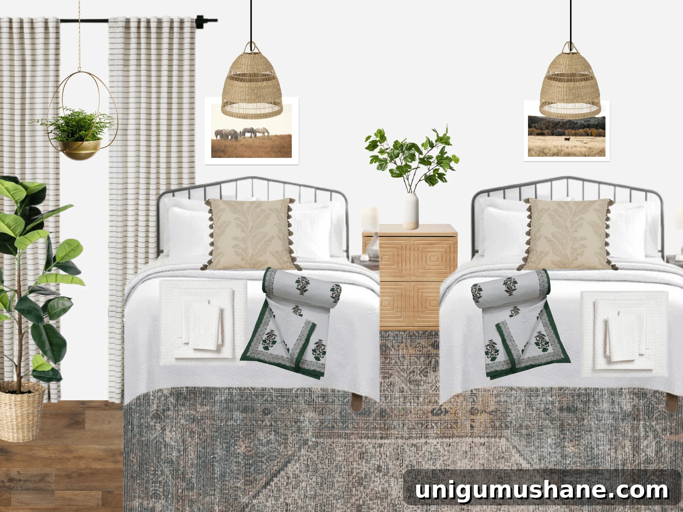 3 Stylish Shared Bedroom Ideas for Teenage Girls 6 teenage girl bedroom idea 2 - blushing boho