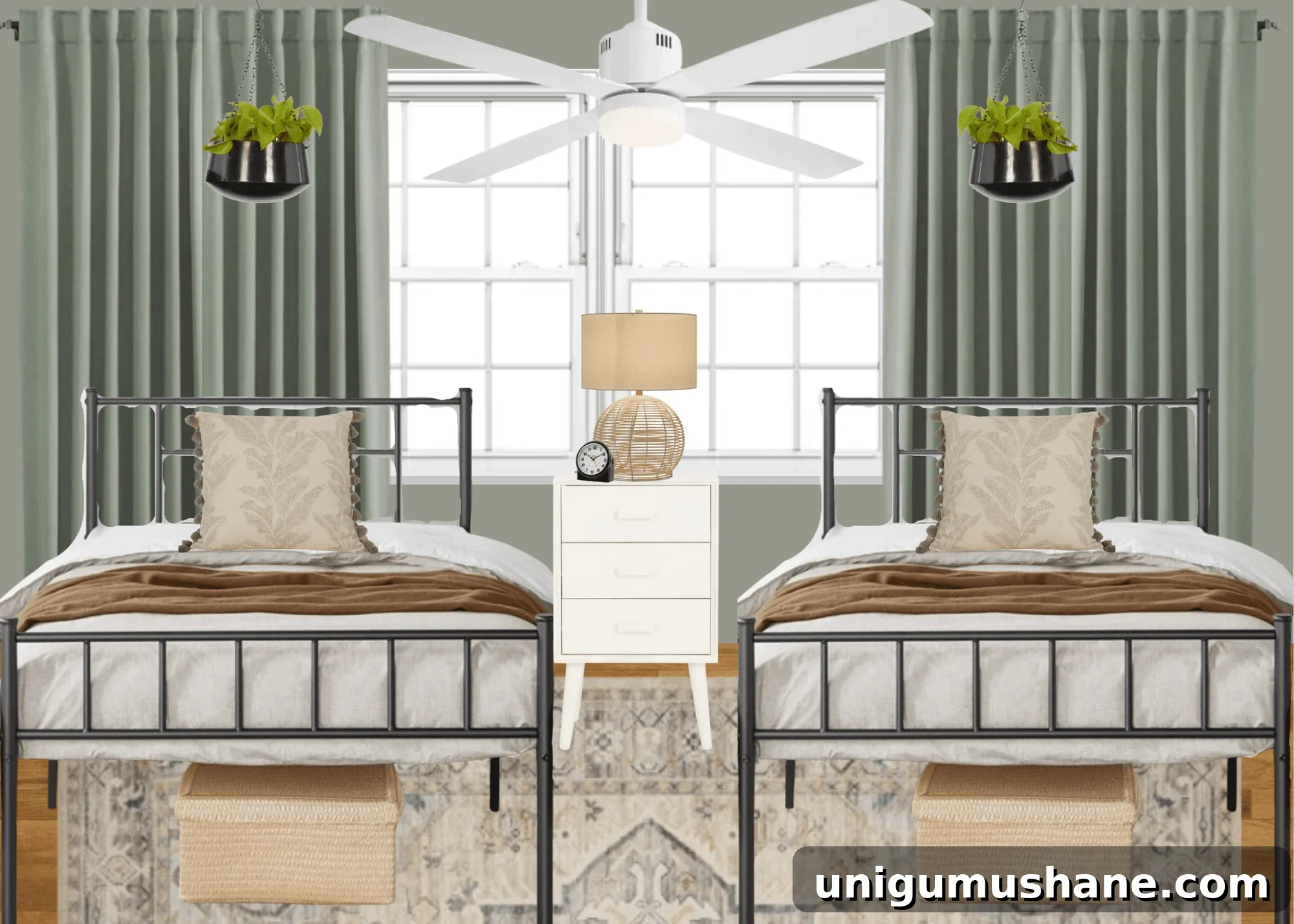 3 Stylish Shared Bedroom Ideas for Teenage Girls 8 teenage girl bedroom idea 3 - japandi cottage