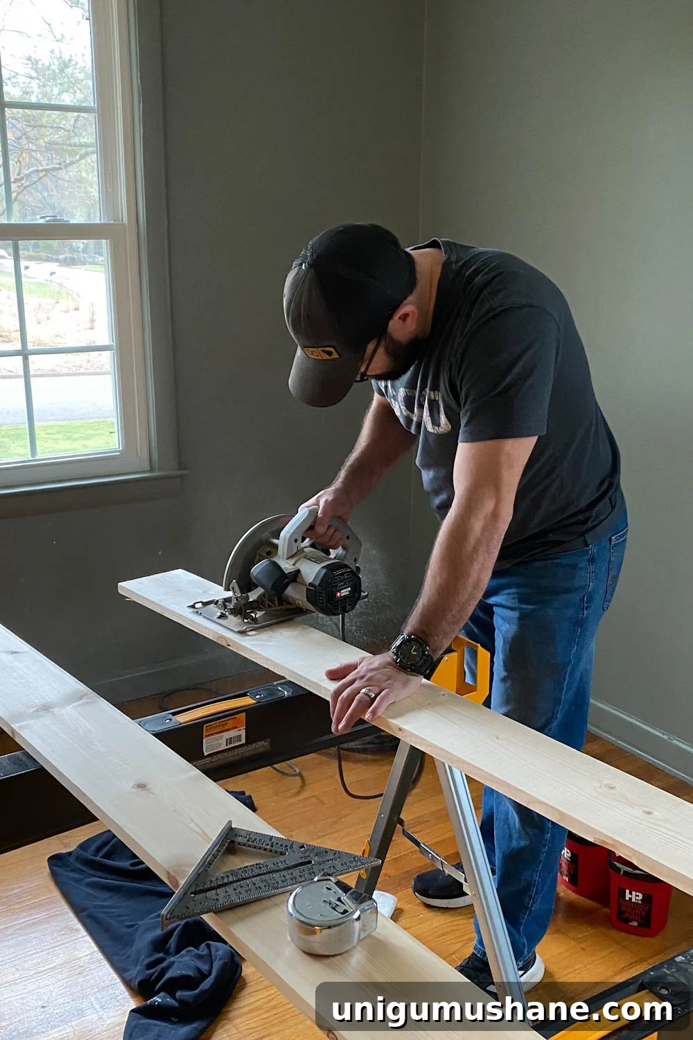 DIY Faux Wall Planking: Transform a Room for $20 7 cutting boards to use as spacers