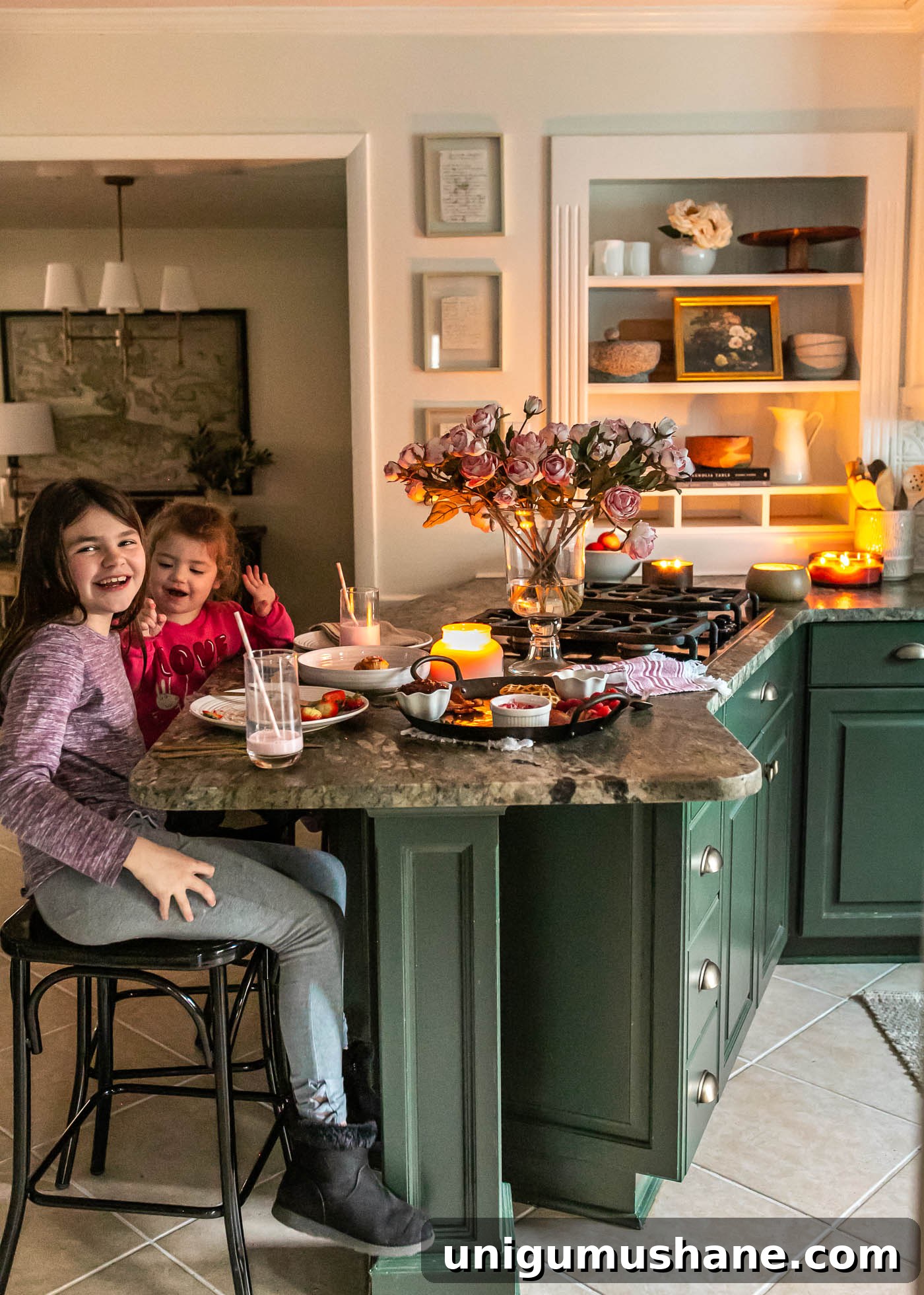 Valentine's Day Breakfast Charcuterie Board for Two 4 candlelight Valentine's Day breakfast for dinner idea for kids