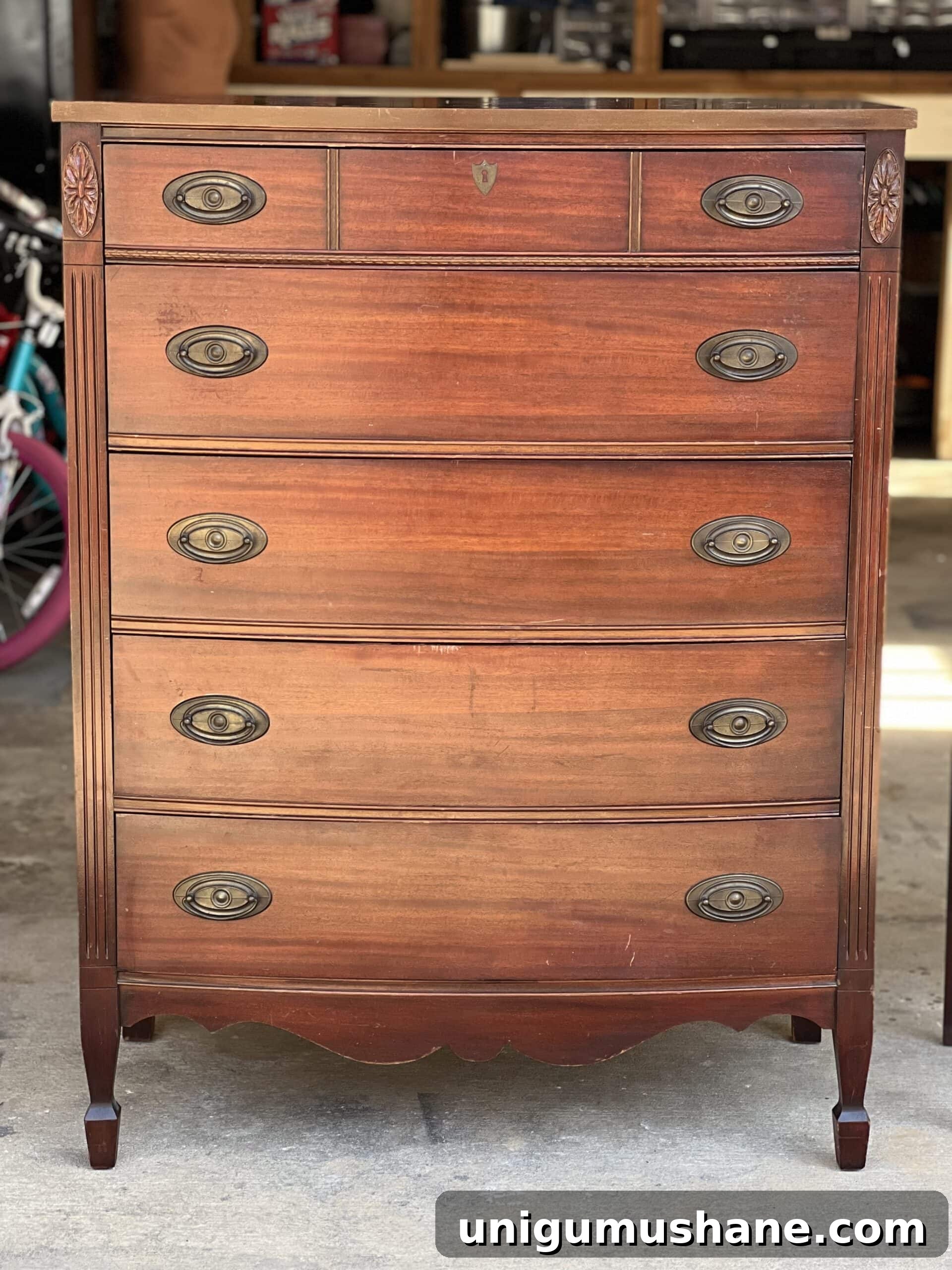 Clean and Restore Wood Furniture to Look Like New 2 wood chest of drawers before