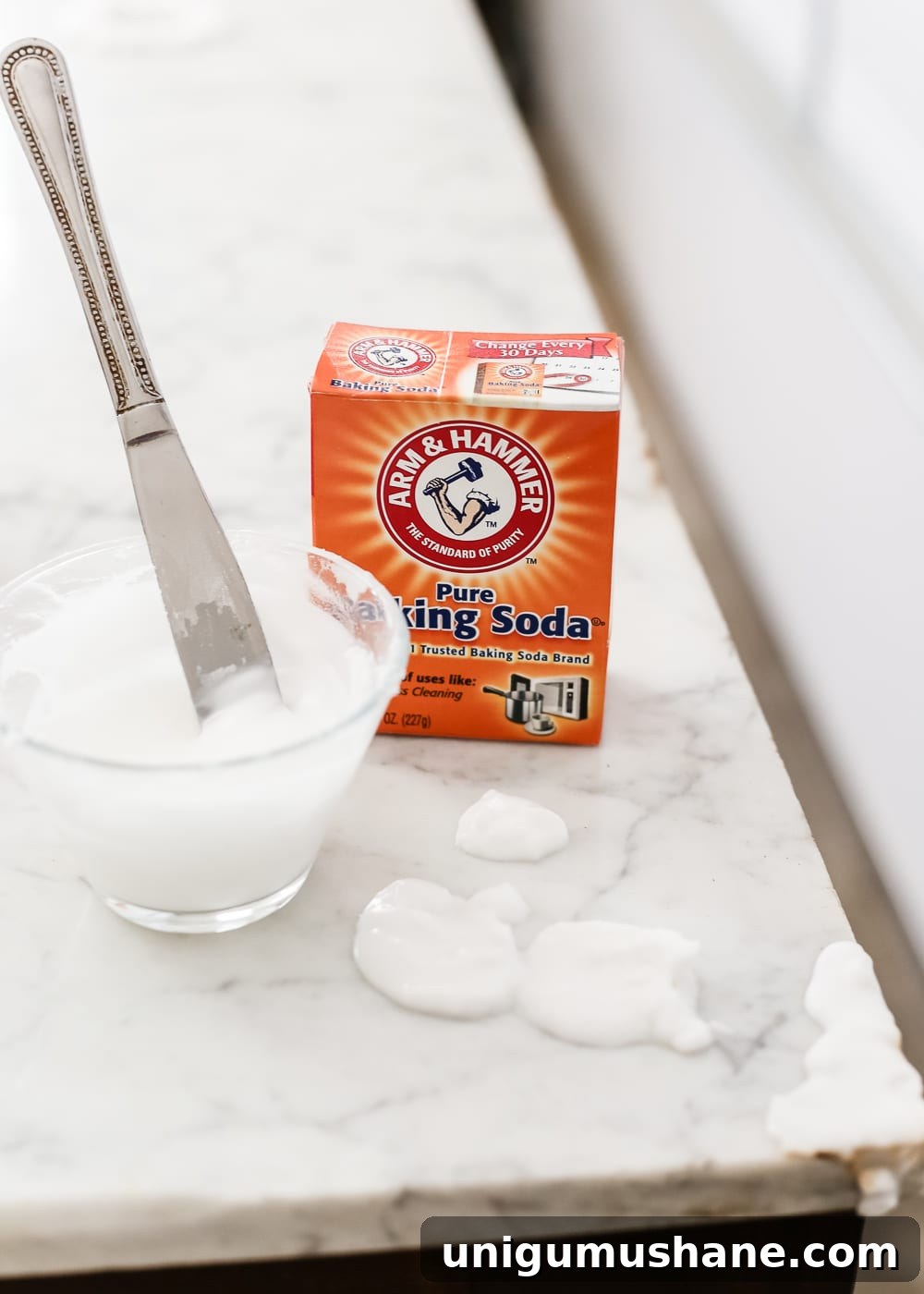 Secondhand Marble Coffee Table: How We Scored It and Our Favorites 4 cleaning stains out of marble using baking soda and (later) peroxide)