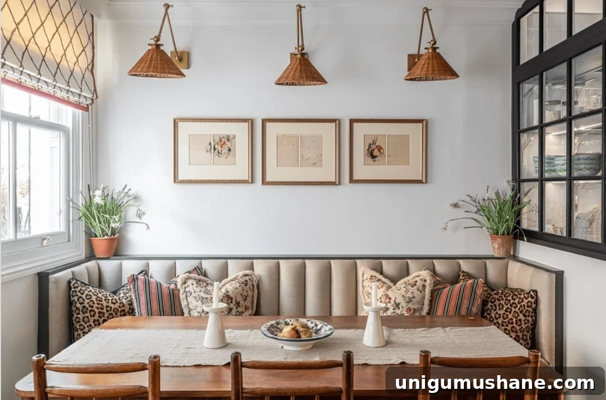 Breakfast Nook Design Ideas and Our Kitchen Phase 1 Inspiration 14 Span the Whole Wall with a Banquette Bench