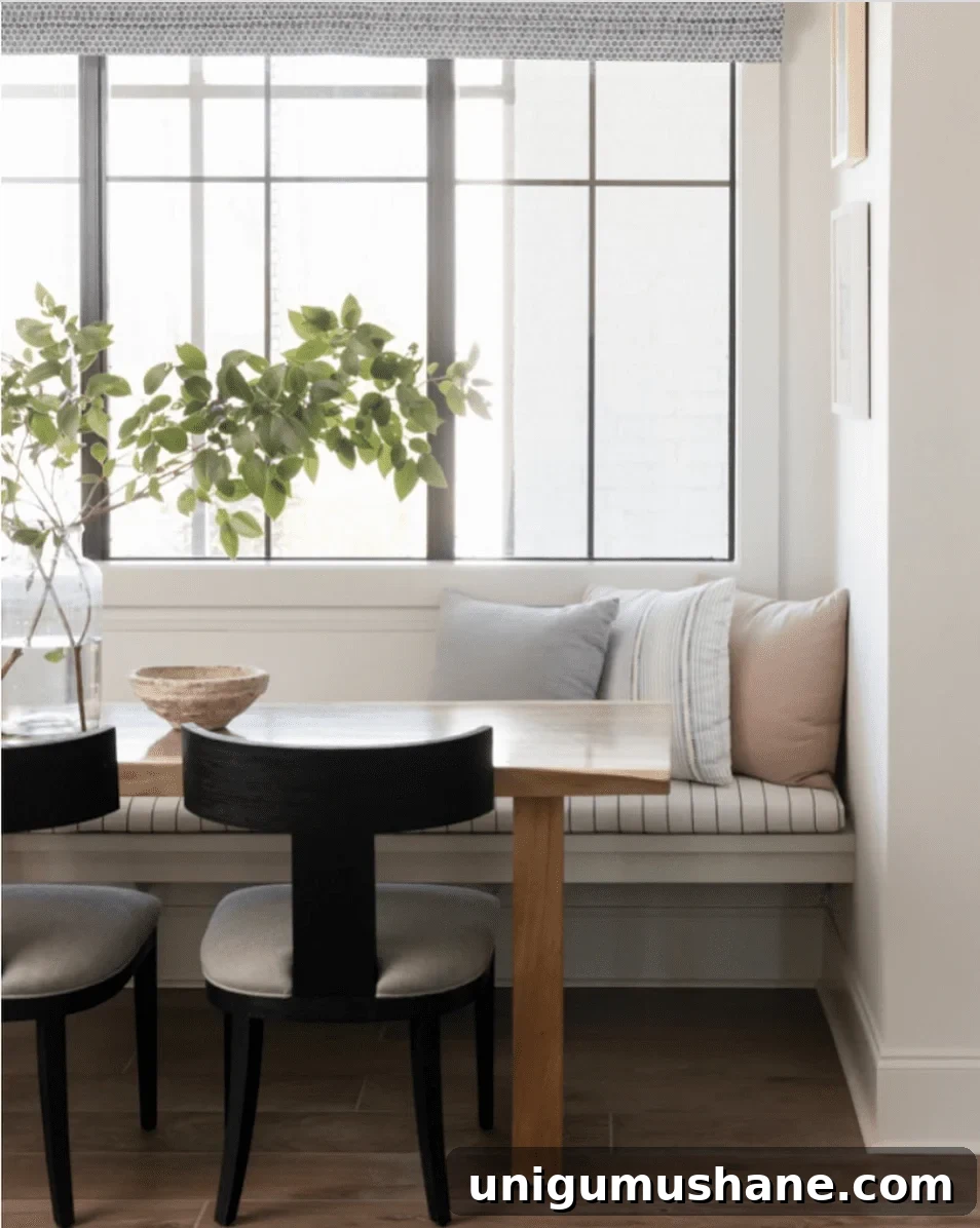 Breakfast Nook Design Ideas and Our Kitchen Phase 1 Inspiration 25 Float Your Breakfast Nook Bench to Create Space