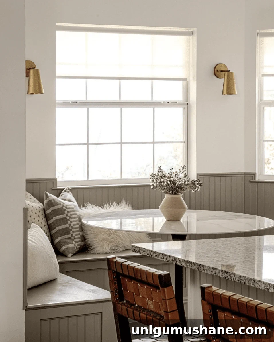 Breakfast Nook Design Ideas and Our Kitchen Phase 1 Inspiration 27 Add Character with Beadboard in a Dining Nook