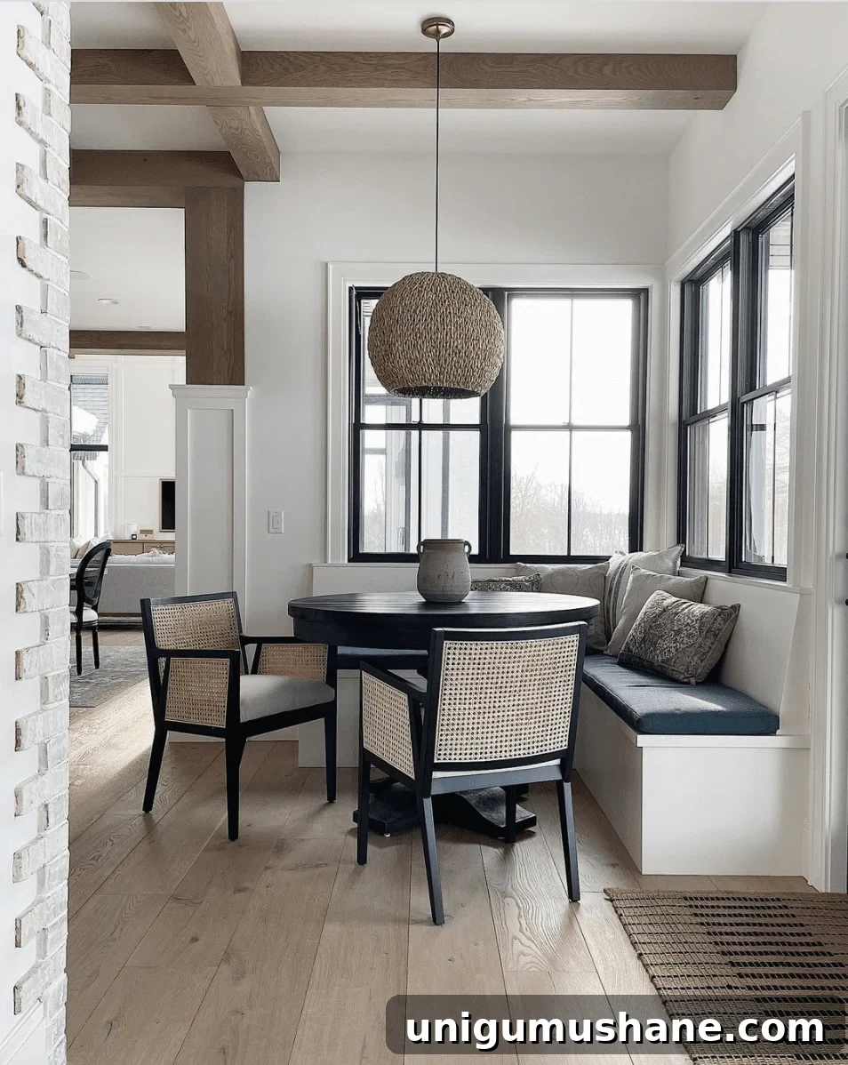 Breakfast Nook Design Ideas and Our Kitchen Phase 1 Inspiration 29 Use a Round Table to Help Traffic Flow in a Small Dining Room