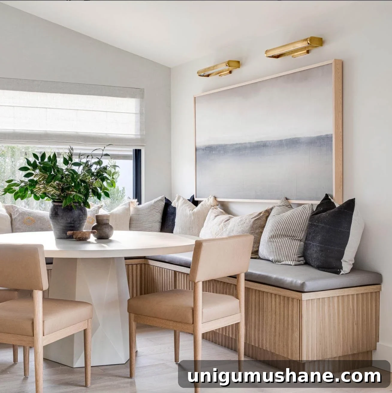 Breakfast Nook Design Ideas and Our Kitchen Phase 1 Inspiration 9 Add Fluting to Breakfast Nook Benches