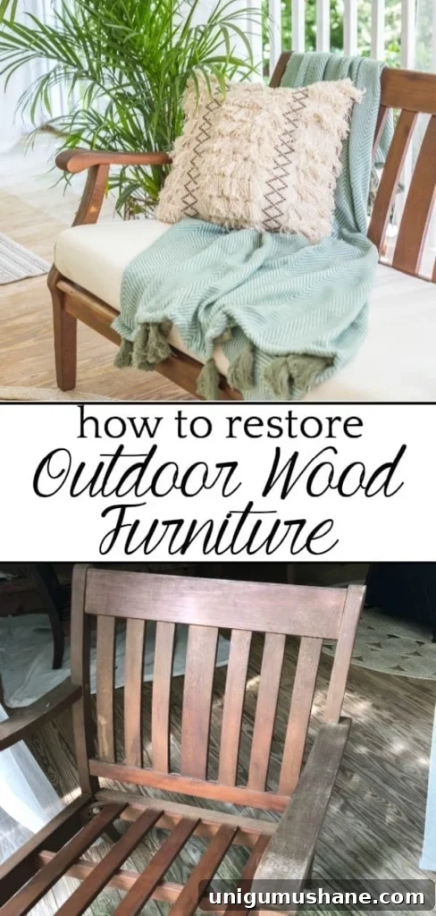 How to Clean Outdoor Cushions and Patio Furniture 9 how to restore outdoor wood furniture