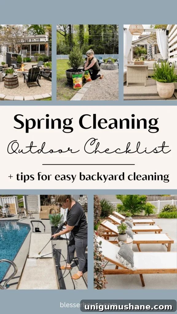 How to Clean Outdoor Cushions and Patio Furniture 11 outdoor spring cleaning checklist and backyard cleaning tips