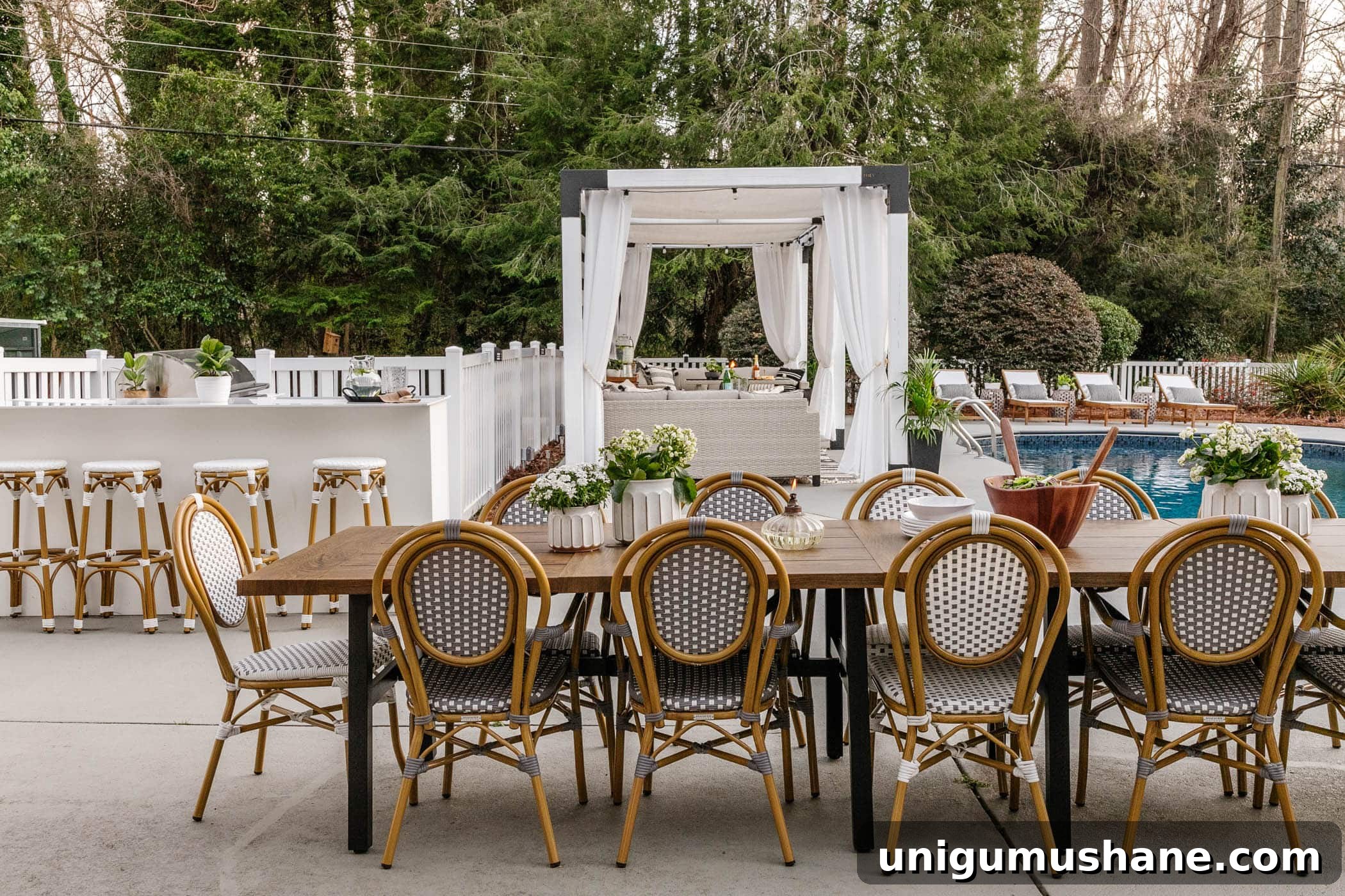 Better Homes and Gardens Patio Sets for Your Backyard 2 backyard swimming pool makeover