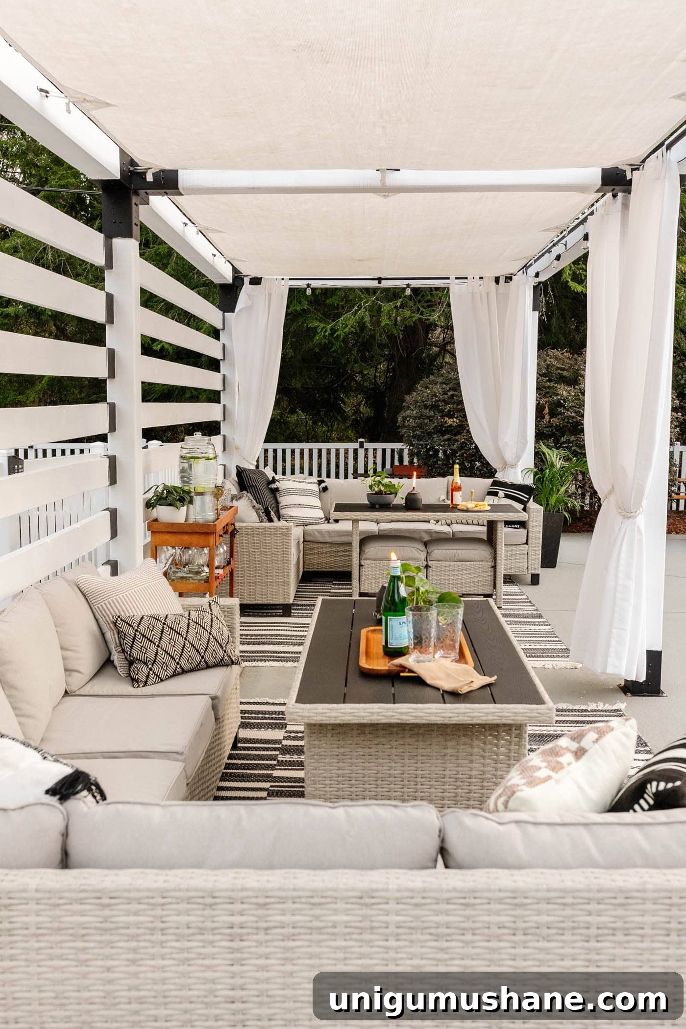 Better Homes and Gardens Patio Sets for Your Backyard 5 Walmart patio furniture in a DIY pool cabana