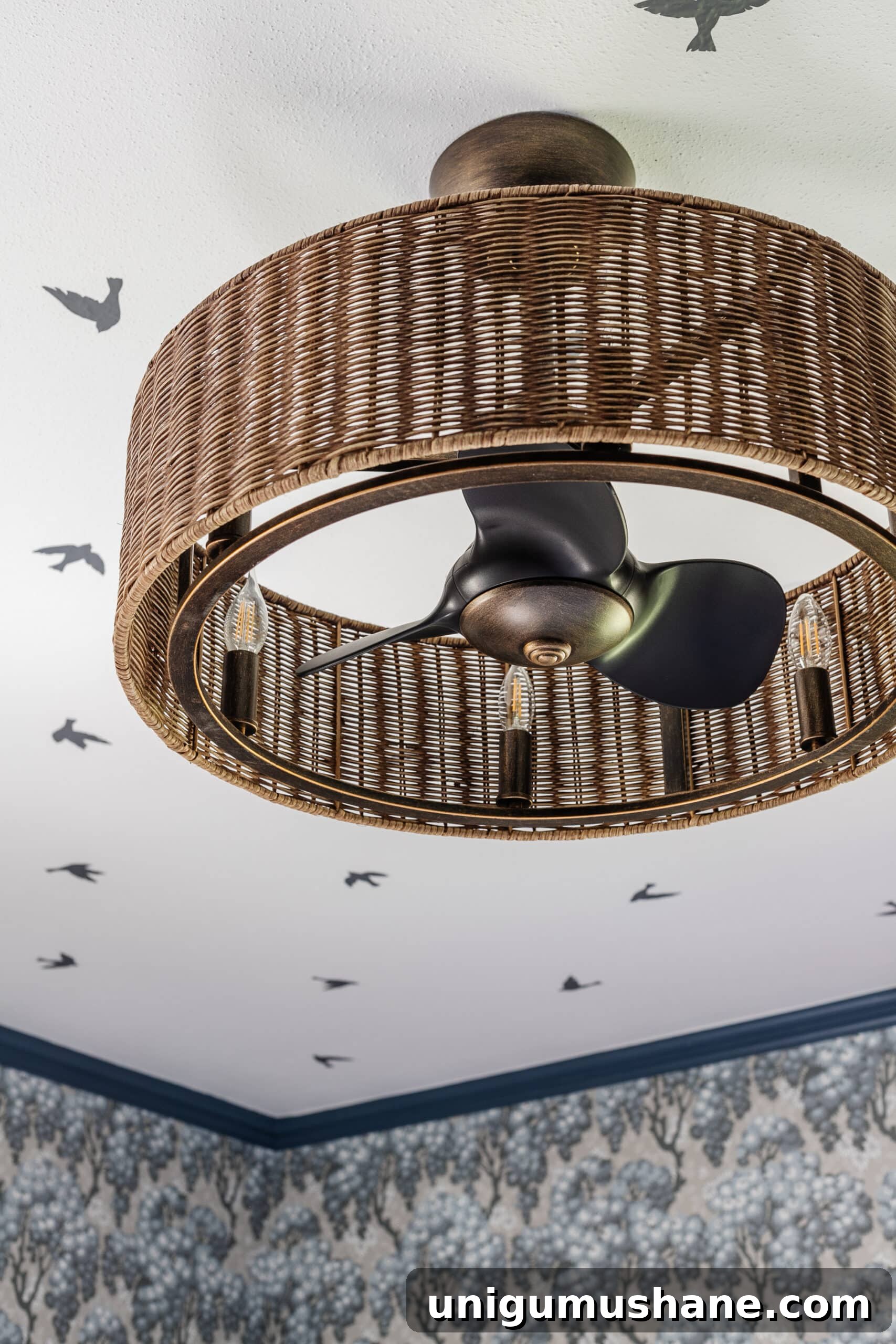 Favorite Fandeliers (Fan Chandeliers) We Own and Love 2 wicker fandelier