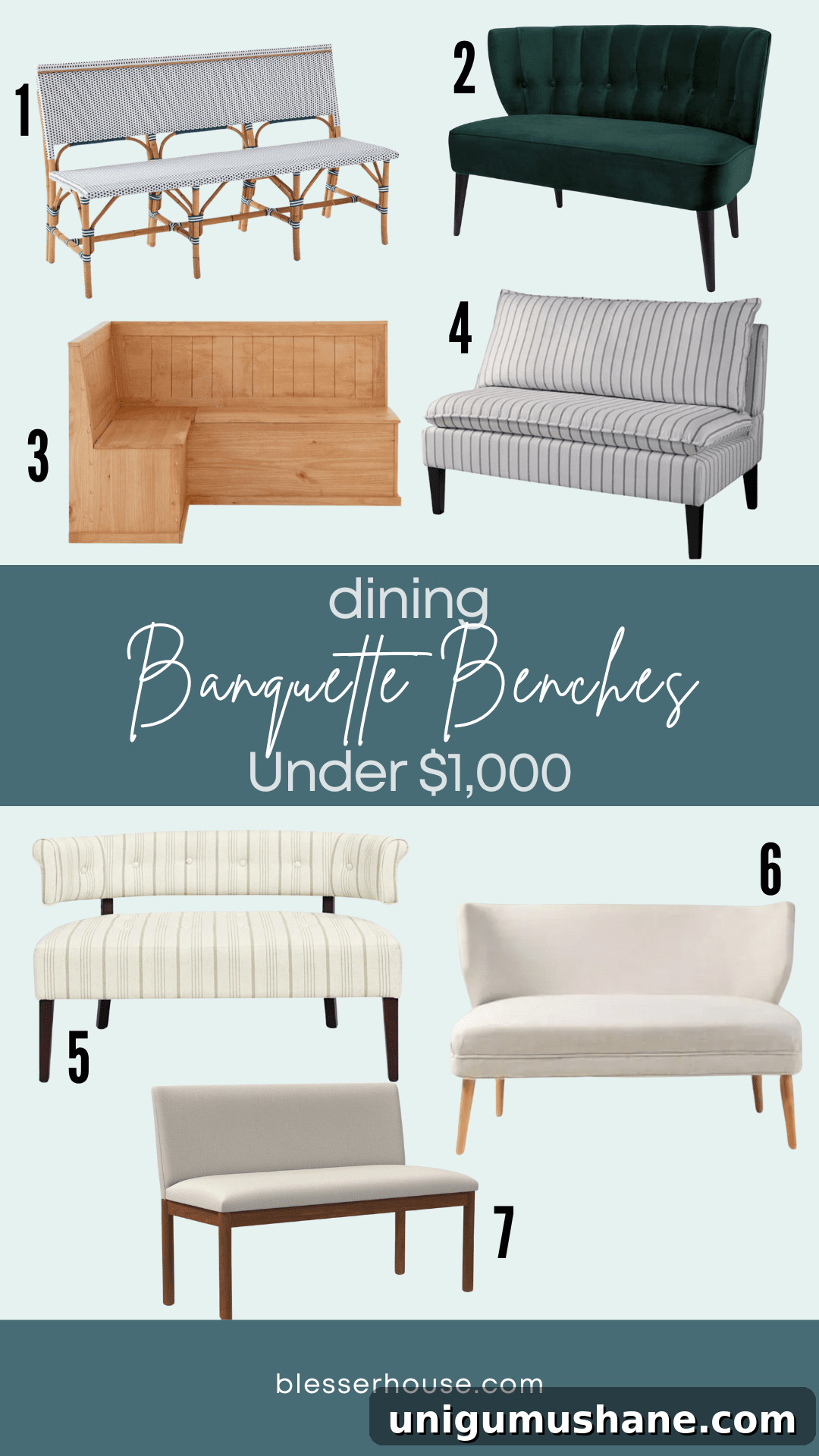 Stylish Banquette Bench Seating Ideas for Every Budget 3 dining banquette benches under $1,000