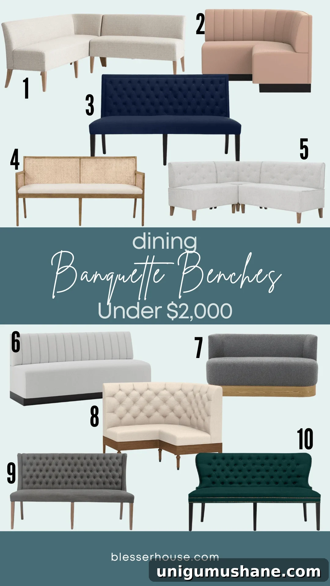 Stylish Banquette Bench Seating Ideas for Every Budget 4 dining banquette benches under $2,000