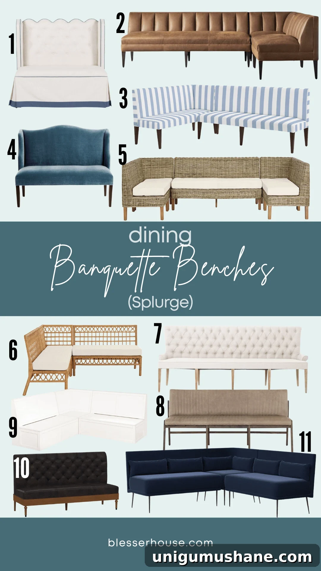 Stylish Banquette Bench Seating Ideas for Every Budget 5 dining banquette benches under $3,000