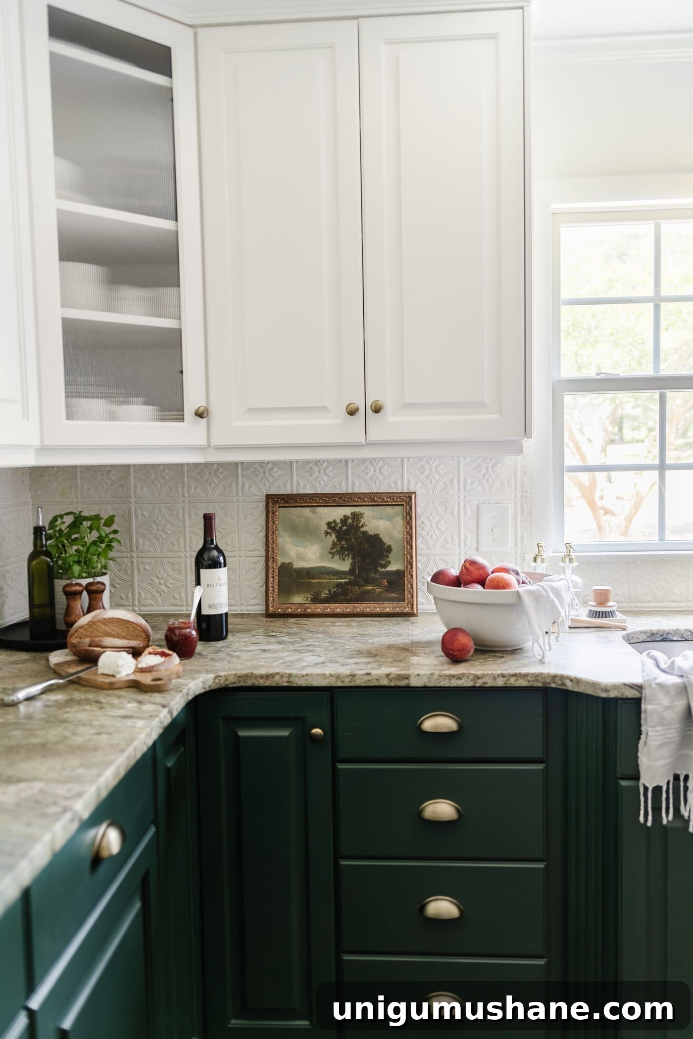 Free Oil Painting Prints for Kitchen Wall Art 5 framed landscape oil painting print as kitchen art on a countertop