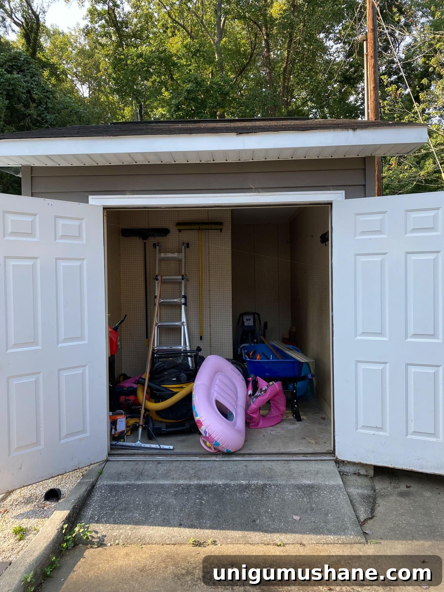 5-Year Home Transformation: Before and After Tour 43 backyard shed before