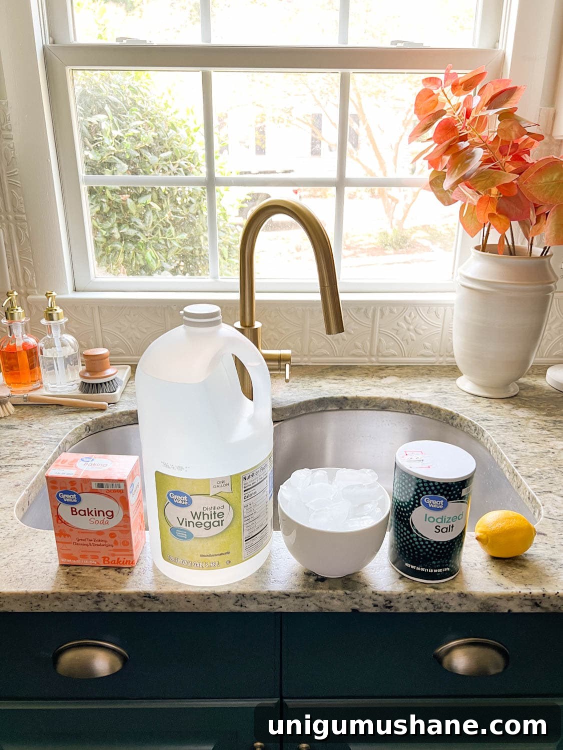 16 Natural Home Fragrance Hacks for a Fresh Smelling House 23 garbage disposal cleaner ingredients on a kitchen sink