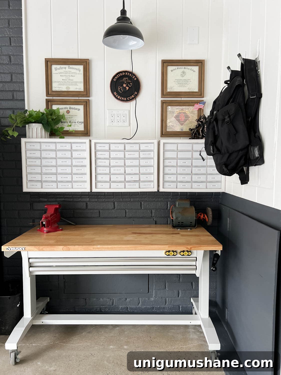 Smart Garage Storage Ideas to Maximize Space 22 rolling workbench under hardware organizers in a garage