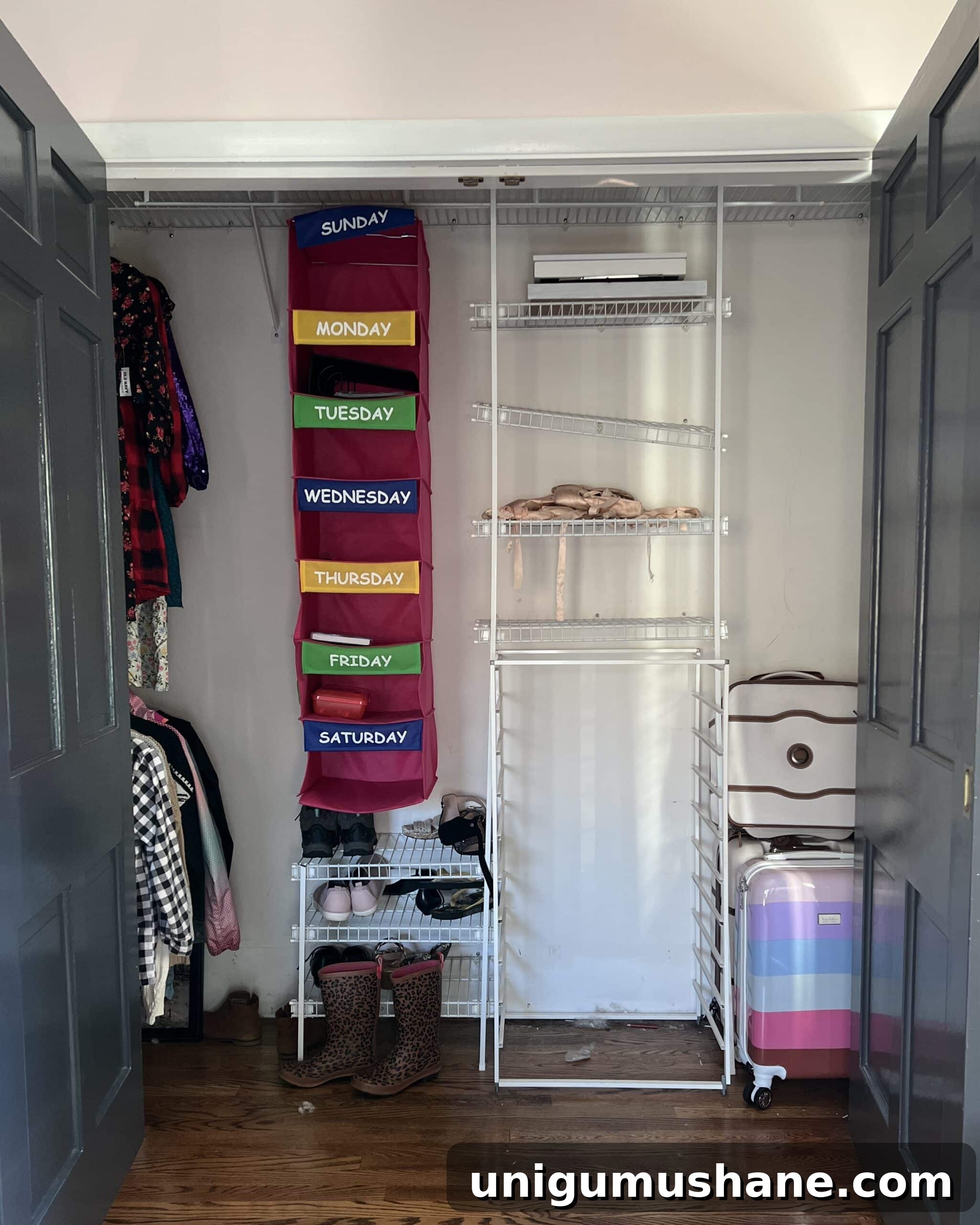 girls closet before