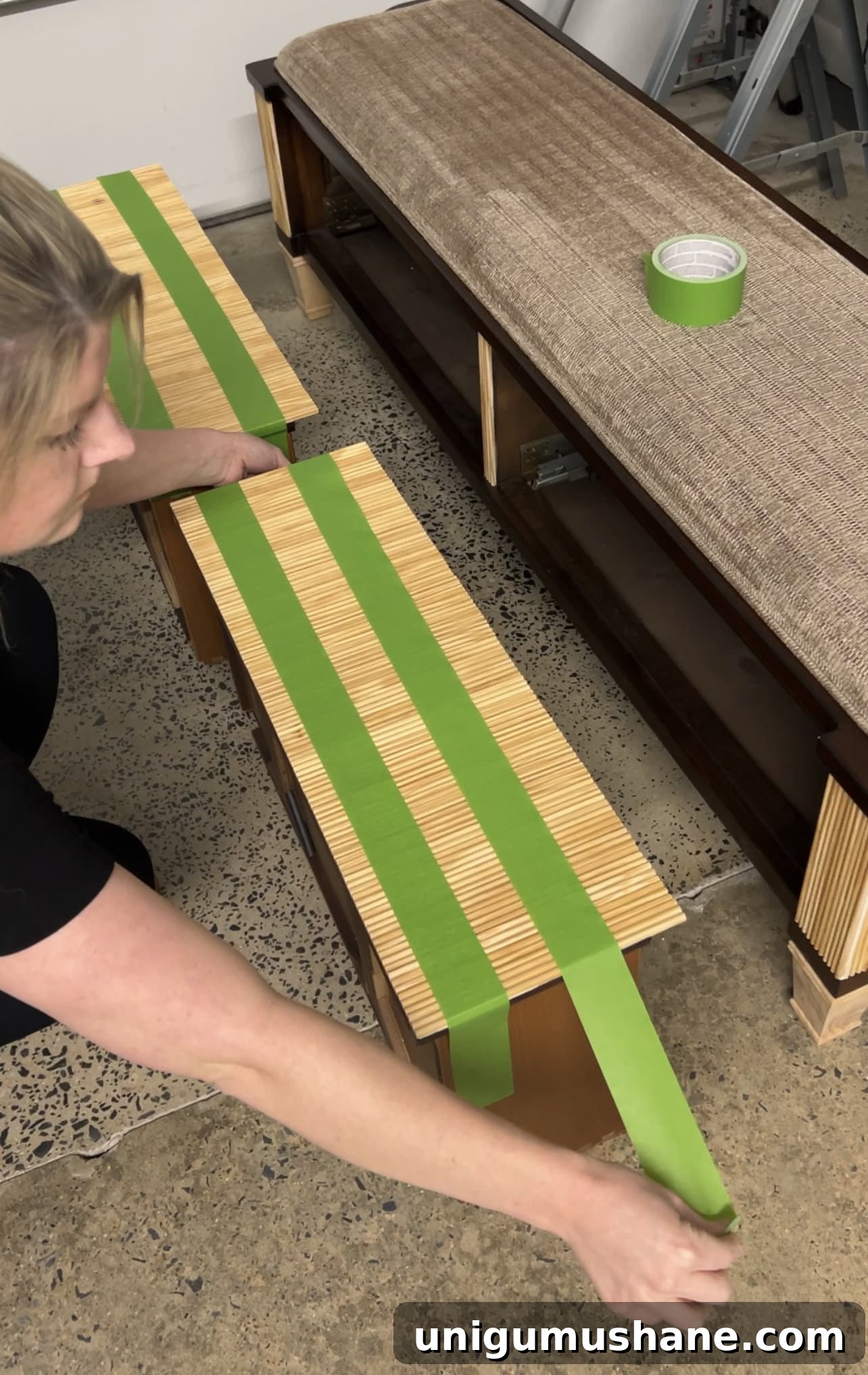 Transform a Shoe Storage Bench with Reeded Trim 14 adding decorative reeding to drawers