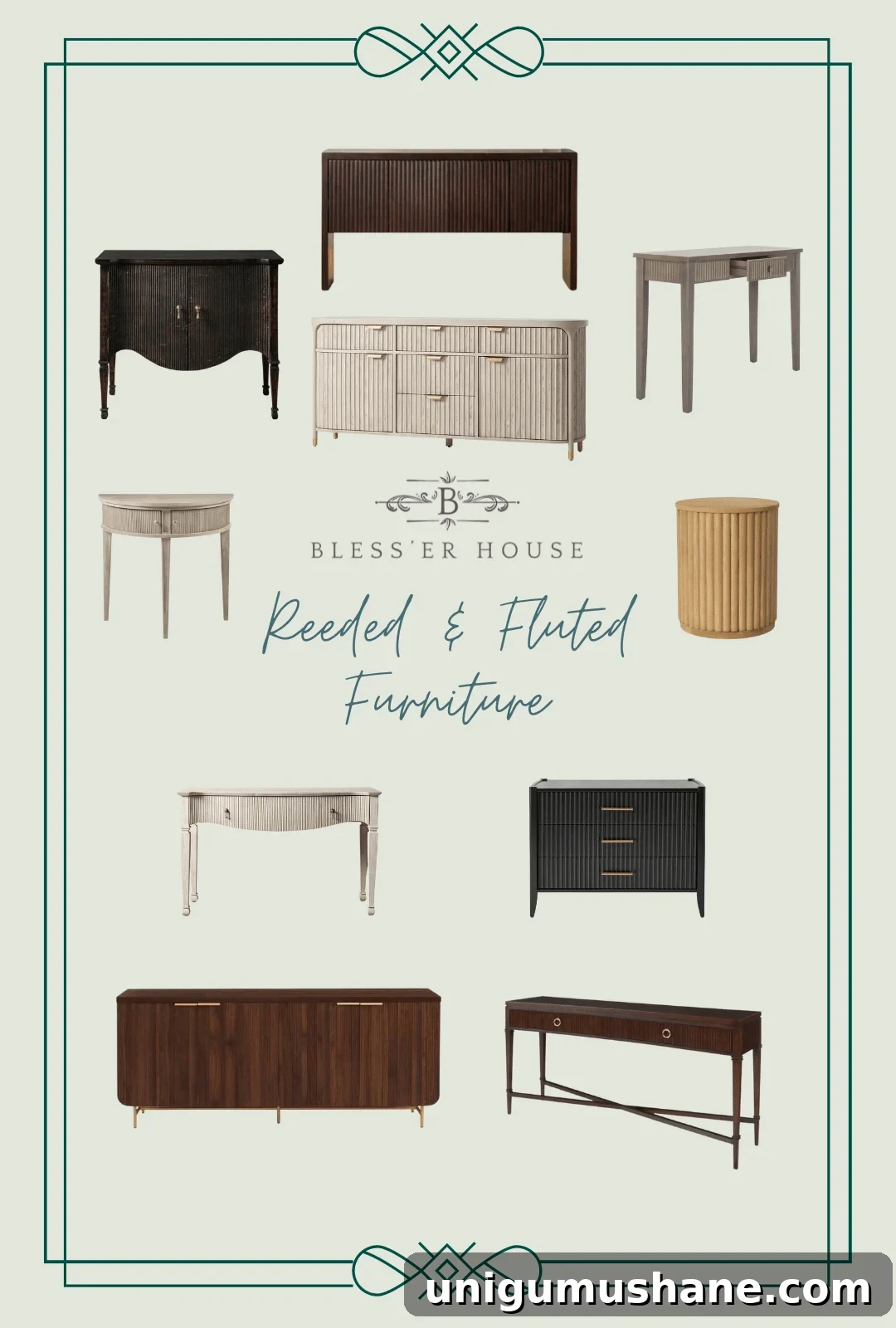 Transform a Shoe Storage Bench with Reeded Trim 19 reeded and fluted furniture finds