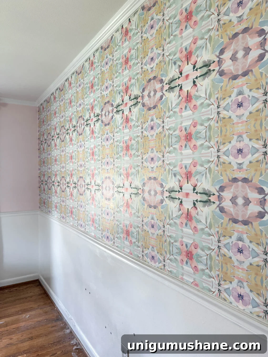 How to Remove Wallpaper: 3 Tested Methods 3 pasted wallpaper on a wall in a bedroom
