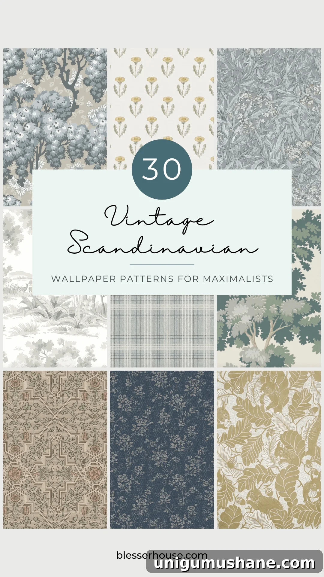 30 Vintage Scandinavian Wallpaper Ideas for Maximalist Interiors 3 Scandinavian vintage wallpaper patterns for maximalist decor lovers