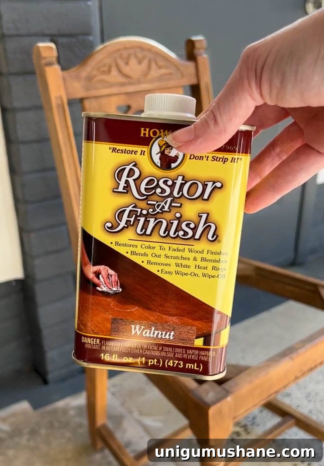 Refinish Wood Furniture Without Stripping: Desk Chair Makeover 6 wood furniture refinishing using Restor-A-Finish