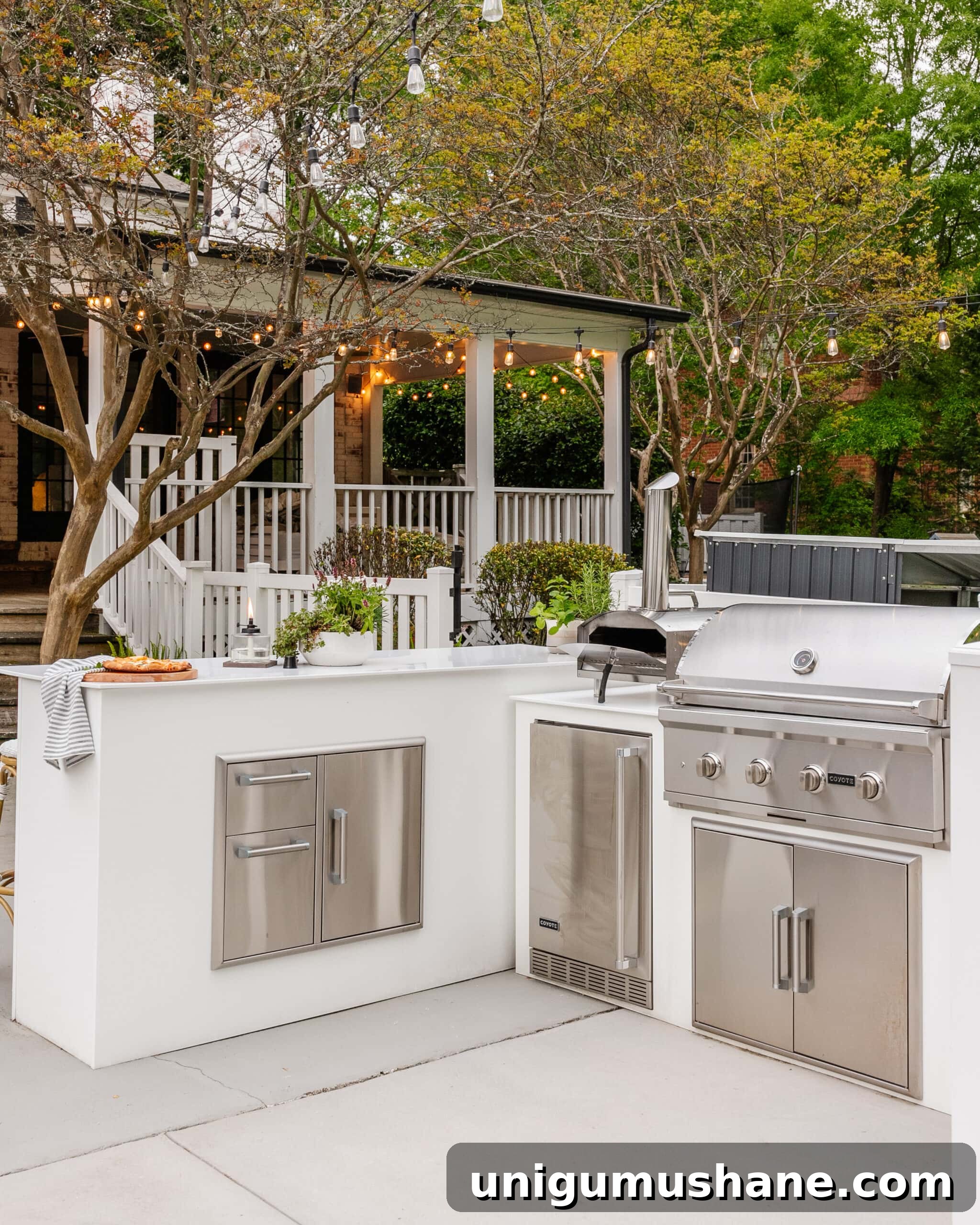 Spring Cleaning Checklist for Your Backyard Patio 11 cleaned backyard kitchen with grill