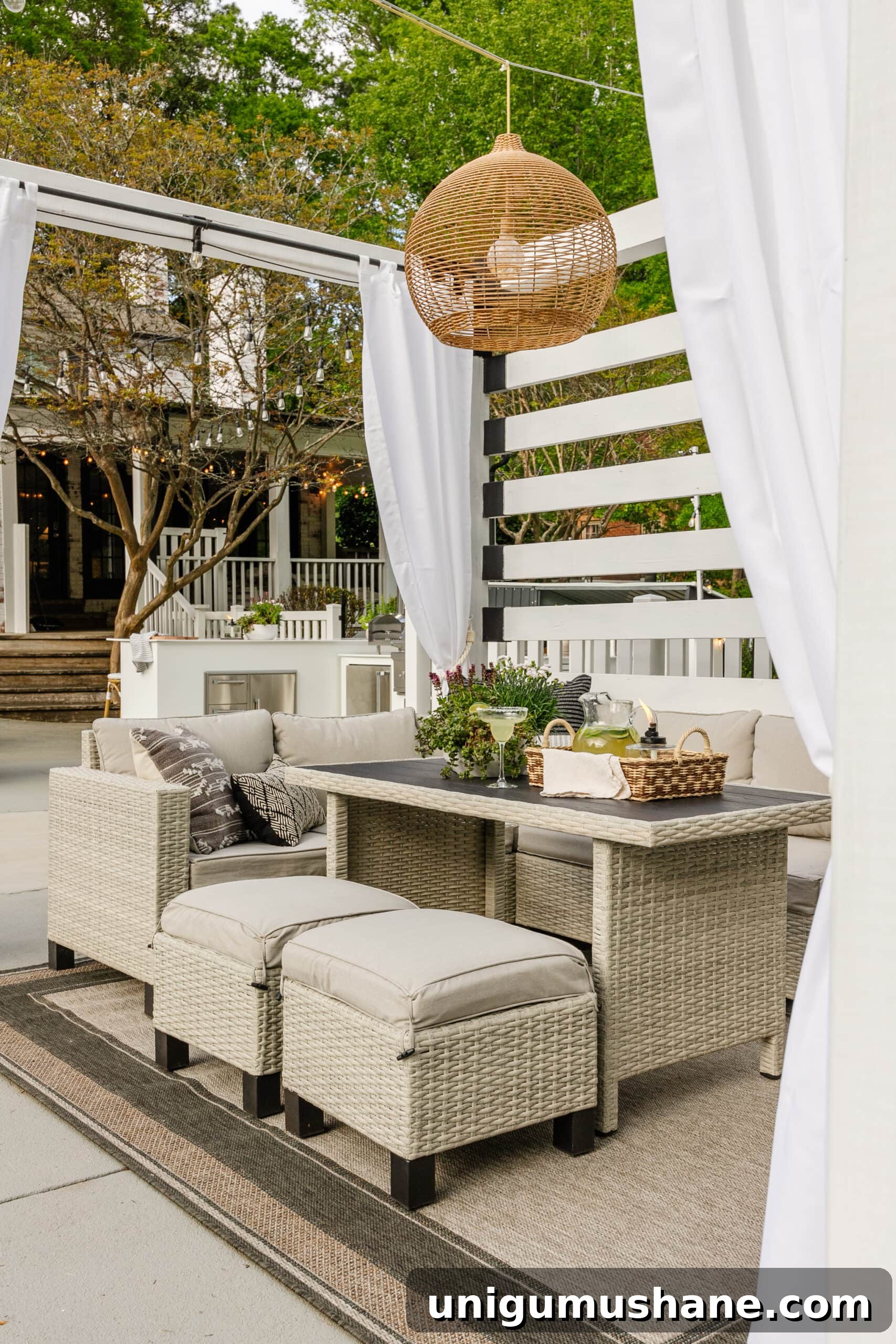 Spring Cleaning Checklist for Your Backyard Patio 14 backyard pool cabana with walmart patio furniture cleaned for spring