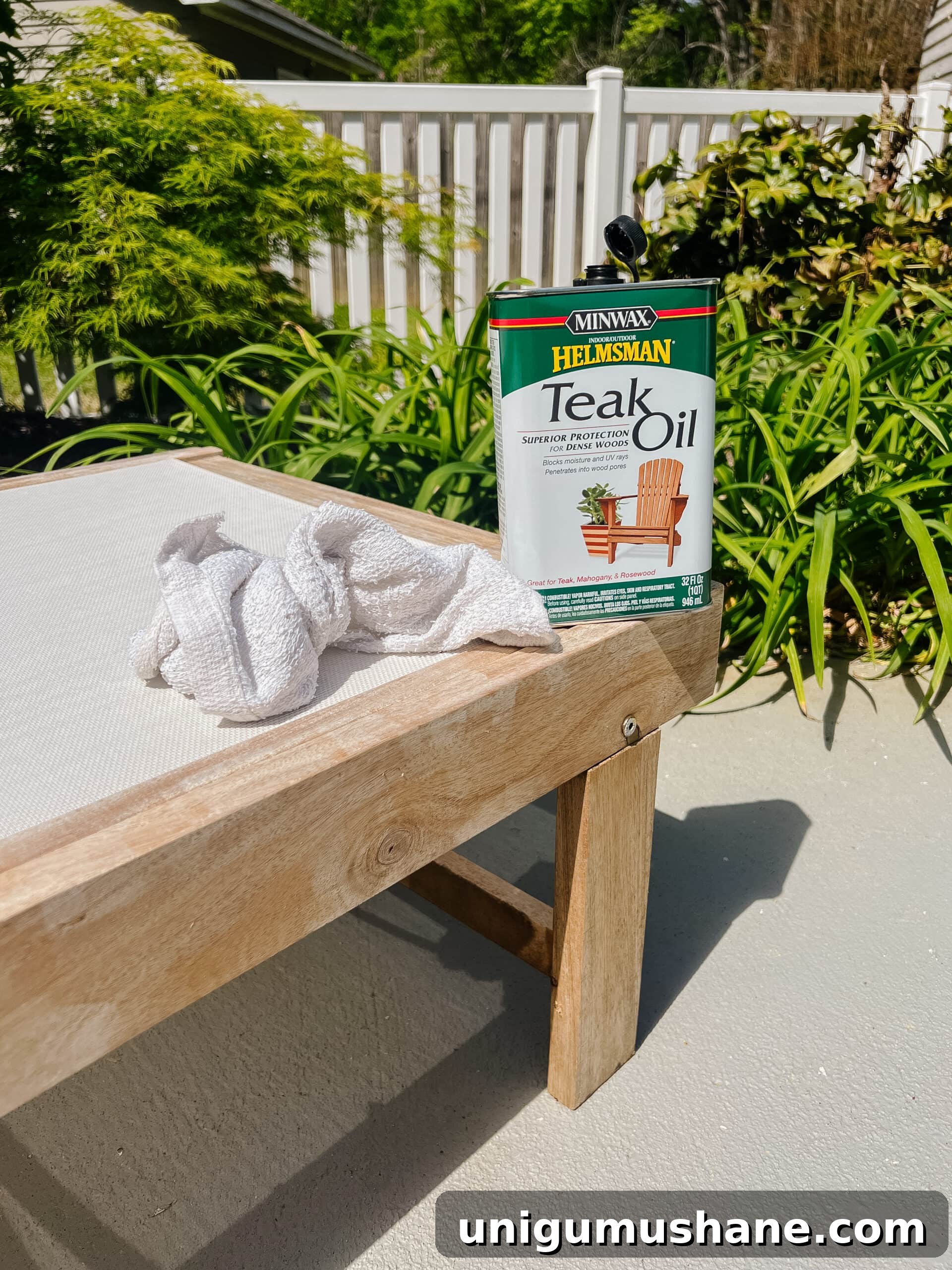 Spring Cleaning Checklist for Your Backyard Patio 19 restoring outdoor wood furniture with teak oil