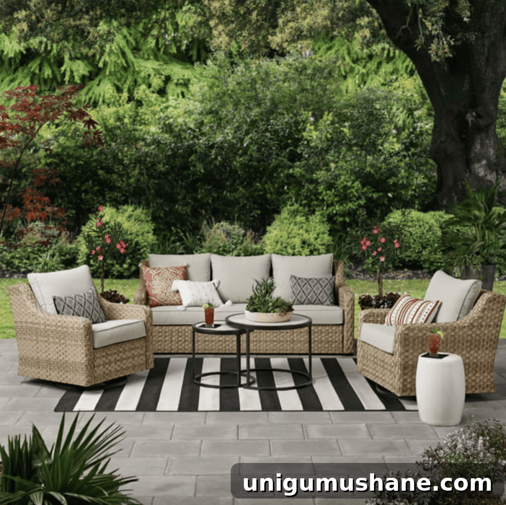 Walmart Patio Furniture After 2 Years: Durability Review 6 river oaks better homes and gardens outdoor conversation set