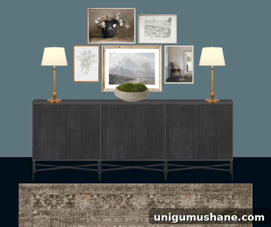 meeting room coffee bar sideboard on mood board
