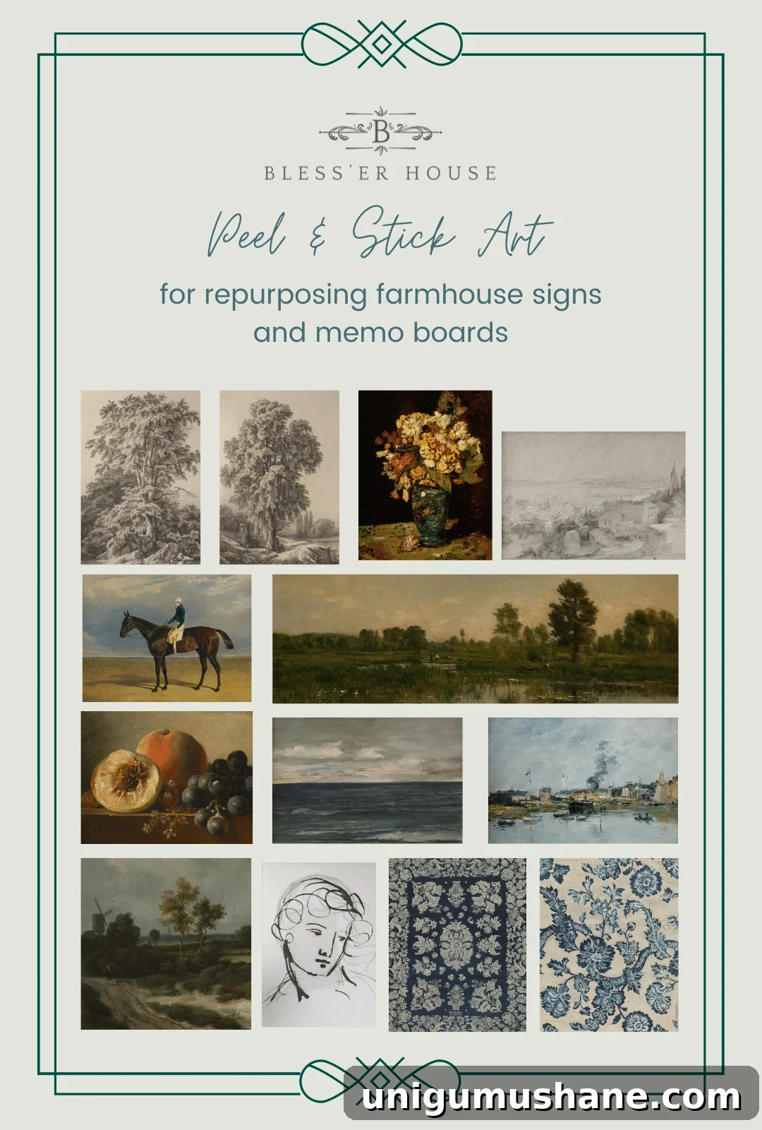 peel and stick wall art from etsy to use on farmhouse signs