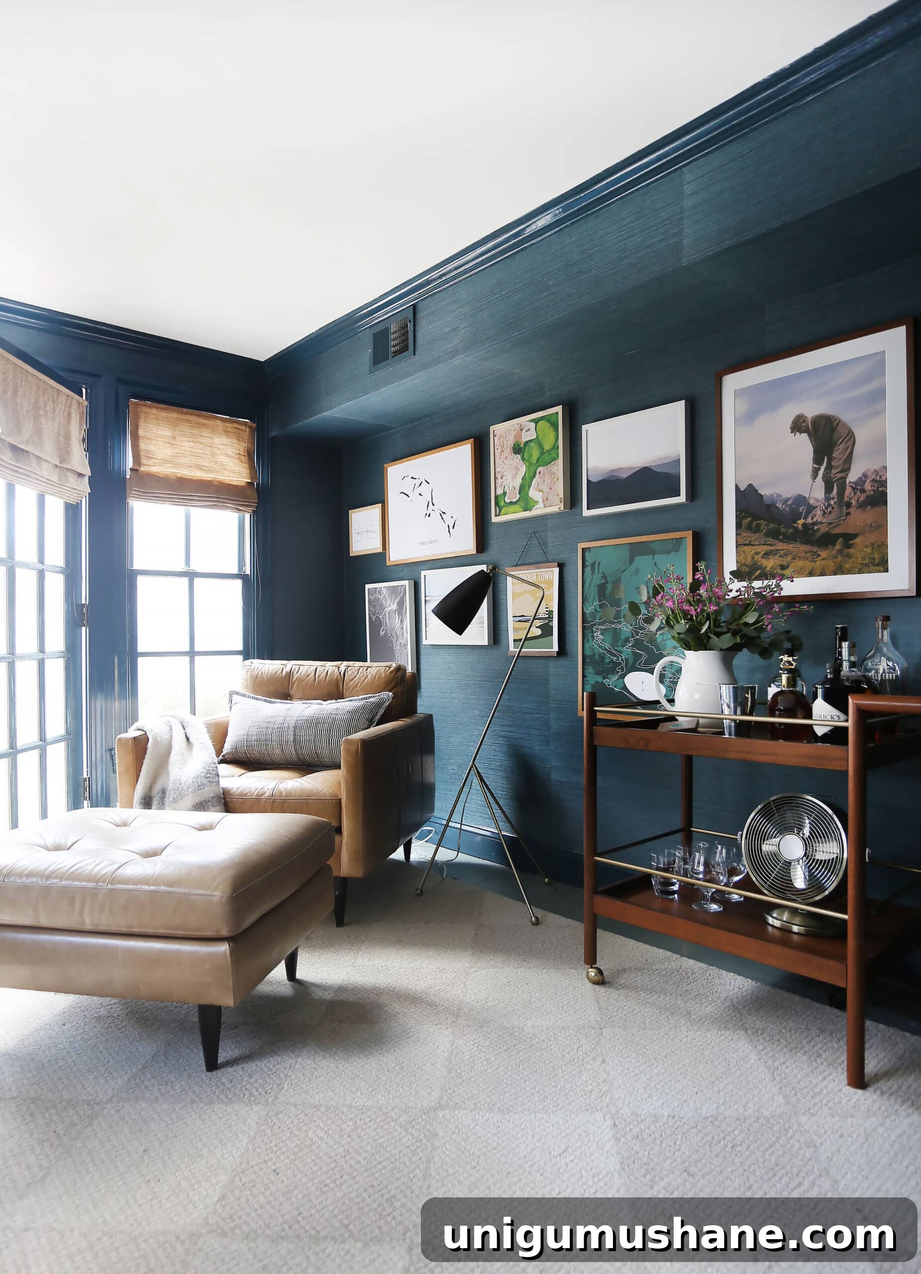 Sherwin Williams Seaworthy in a living room