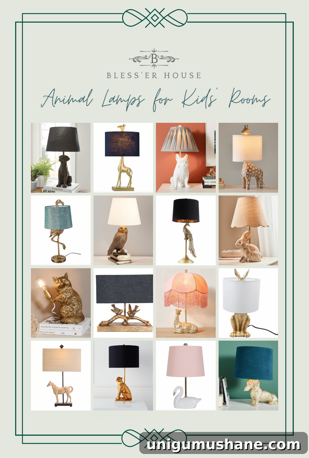 Whimsical Animal Lamps and Night Lights for Kids' Rooms 4 Animal lamps for kids rooms