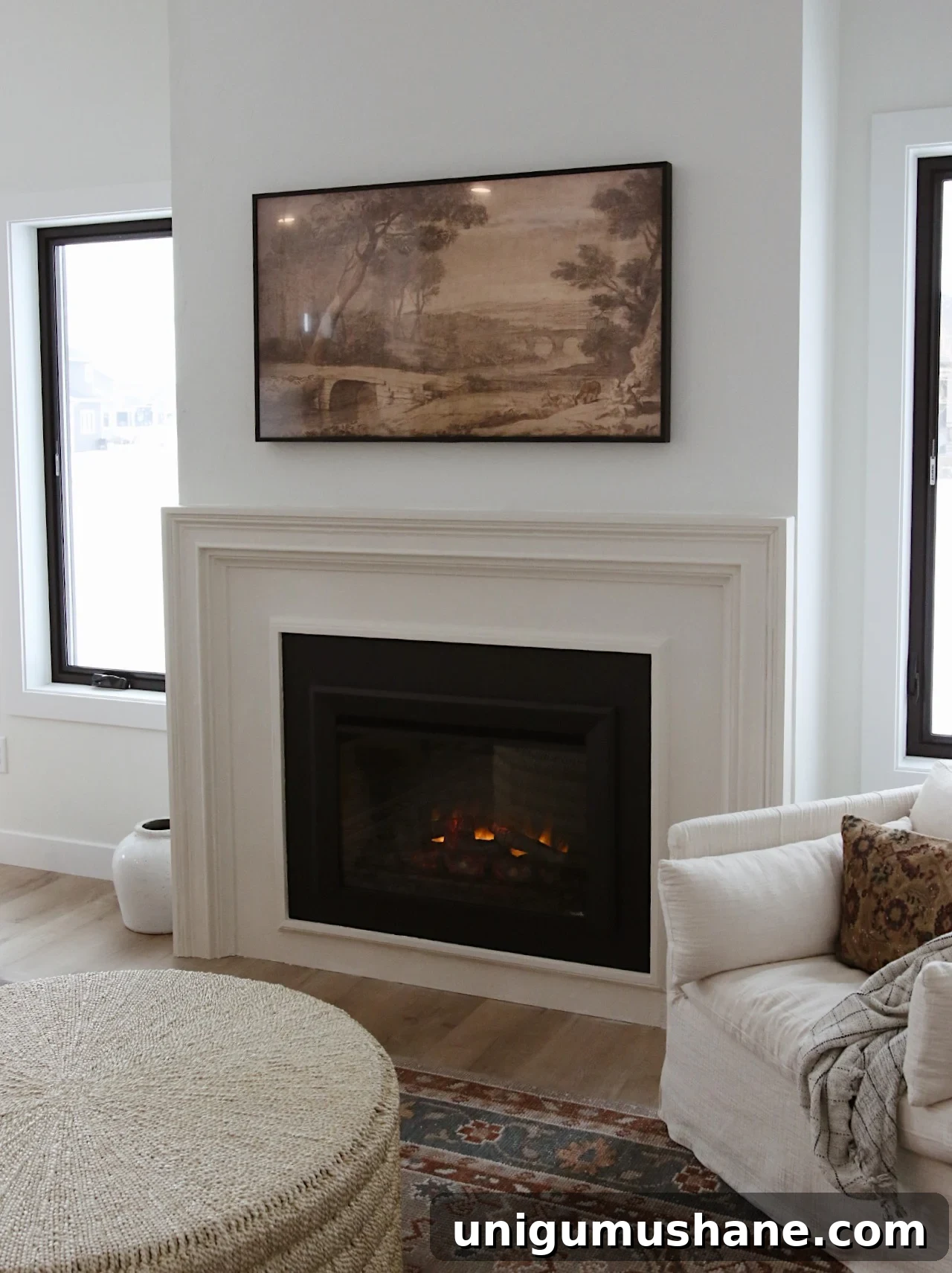 diy faux plaster fireplace surround