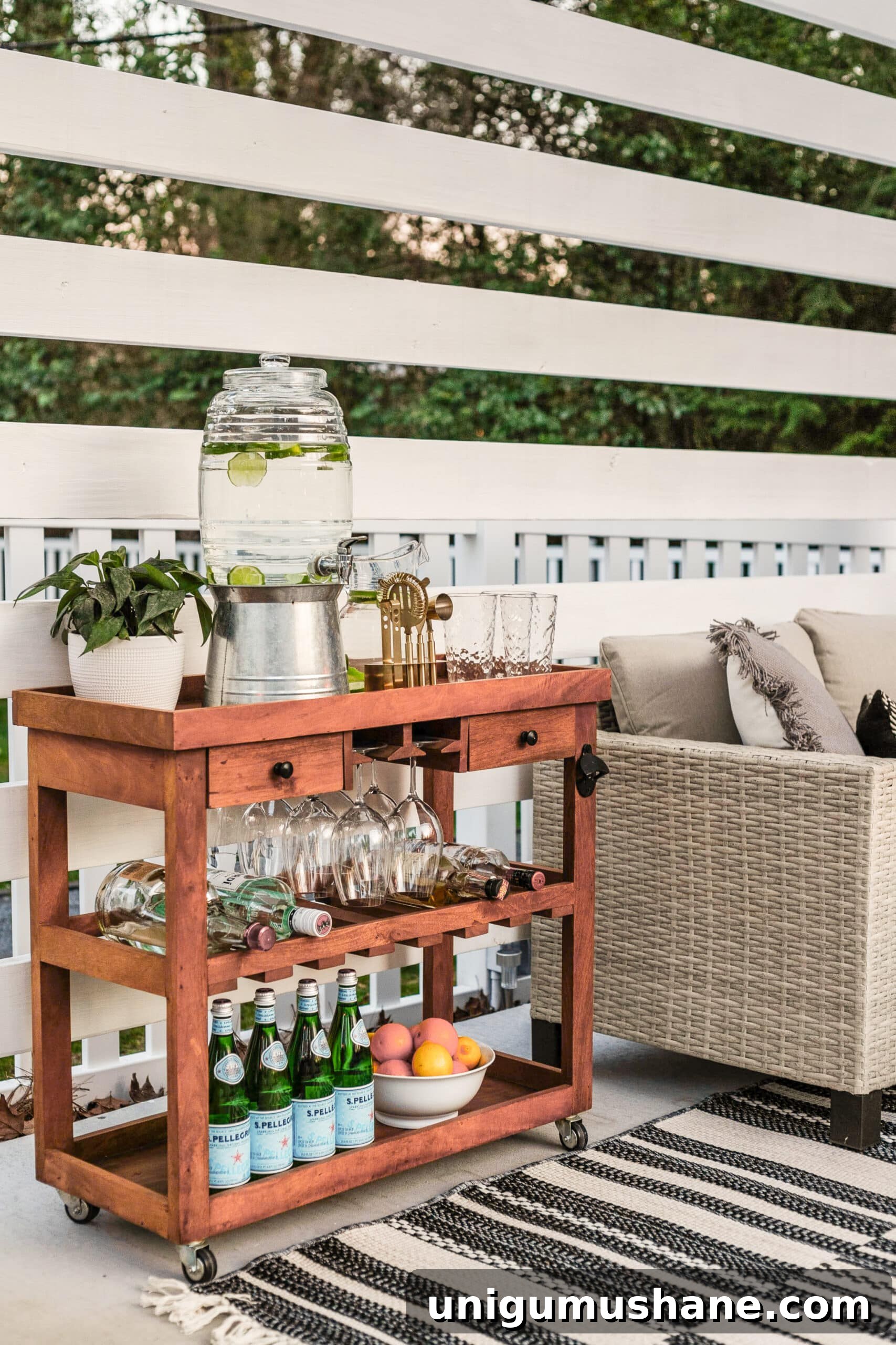 Swim Party Checklist: Backyard Tips for a Splashing Bash 18 pool-friendly beverage station with acrylic cups and pitcher
