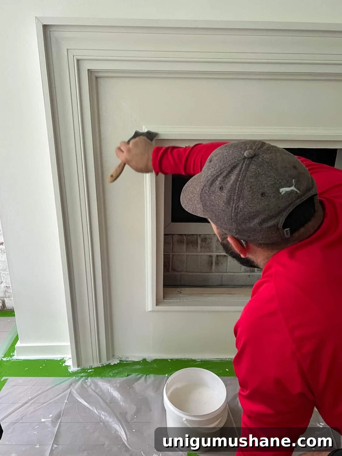 DIY Plaster Fireplace with Electric Insert Guide 26 brushing fireplace surround with plaster paint