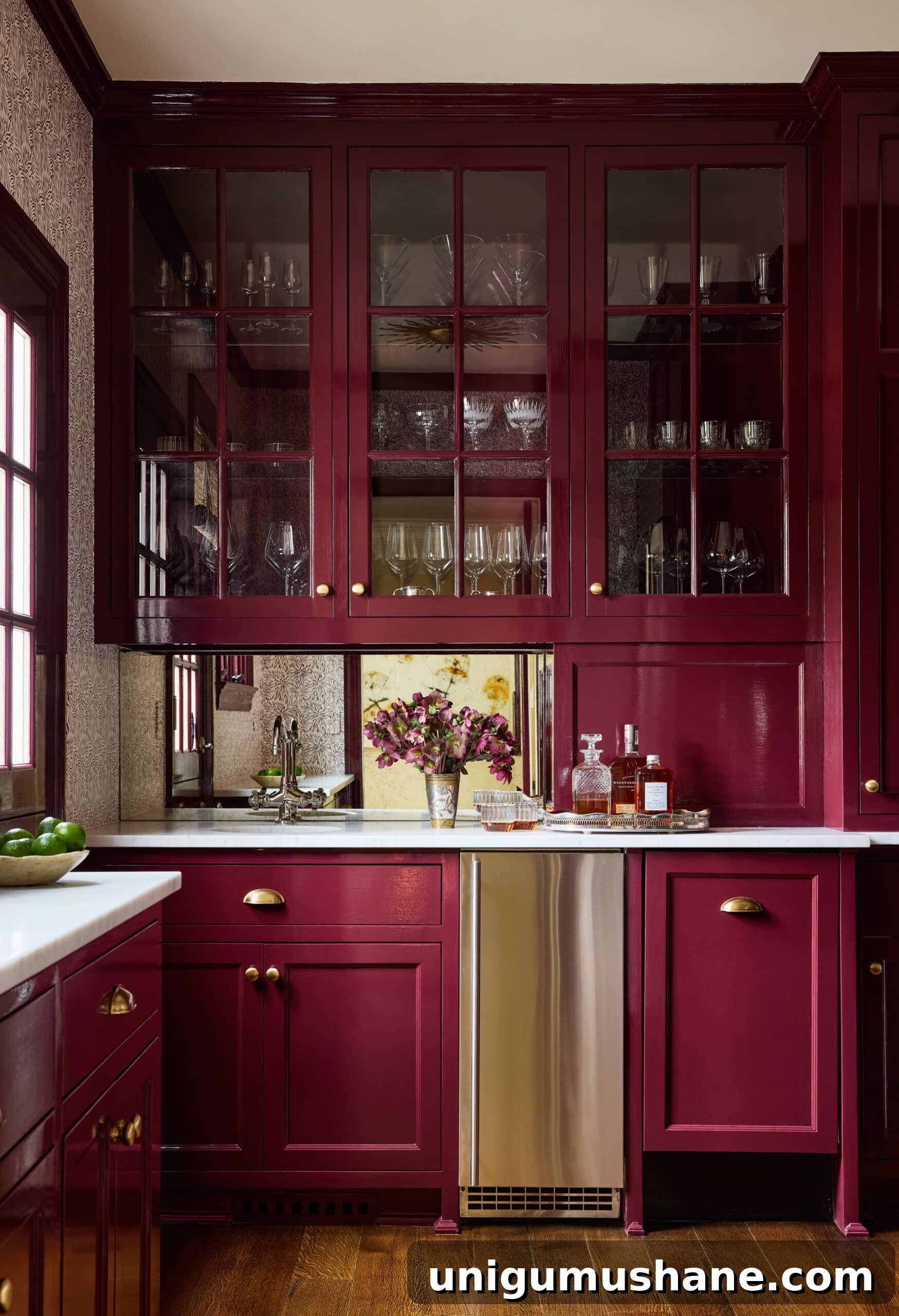 12 Burgundy Paint Colors Designers Recommend 5 McGrath 2 burgundy red kitchen cabinets
