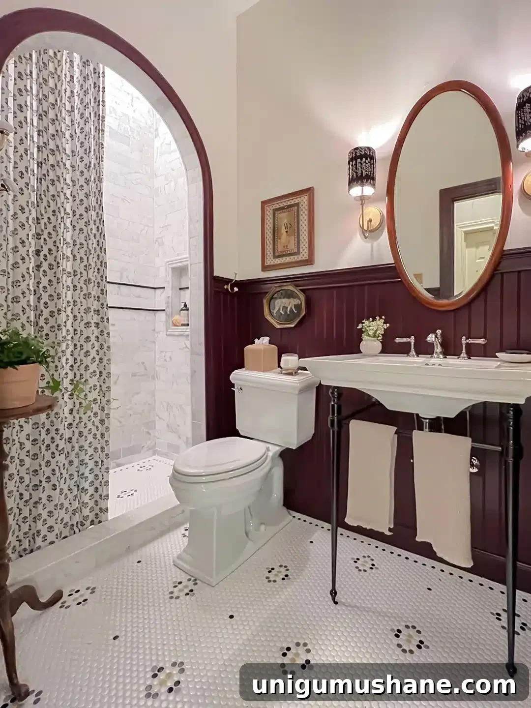 12 Burgundy Paint Colors Designers Recommend 8 kin and kasa bathroom farrow and ball brinjal burgundy