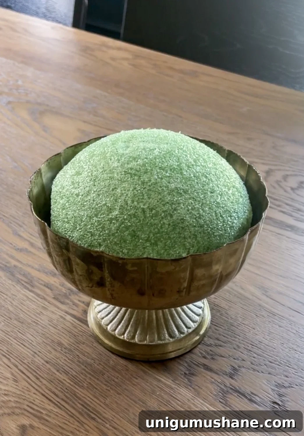 DIY Fall Floral Arrangement: Step-by-Step Guide 5 florist foam in a compote bowl for a flower arrangement base